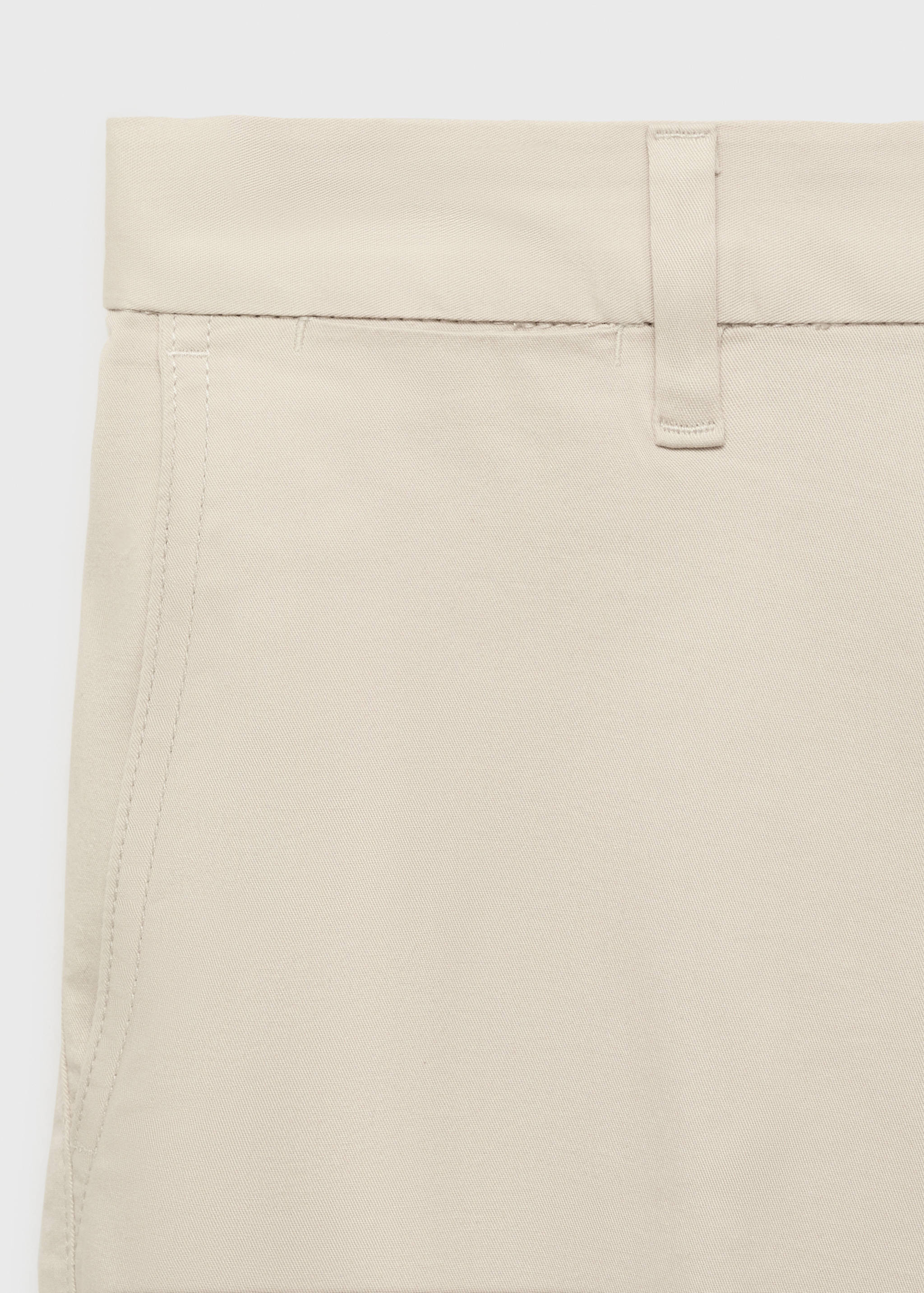 Slim-fit chino cotton bermuda shorts - Details of the article 8