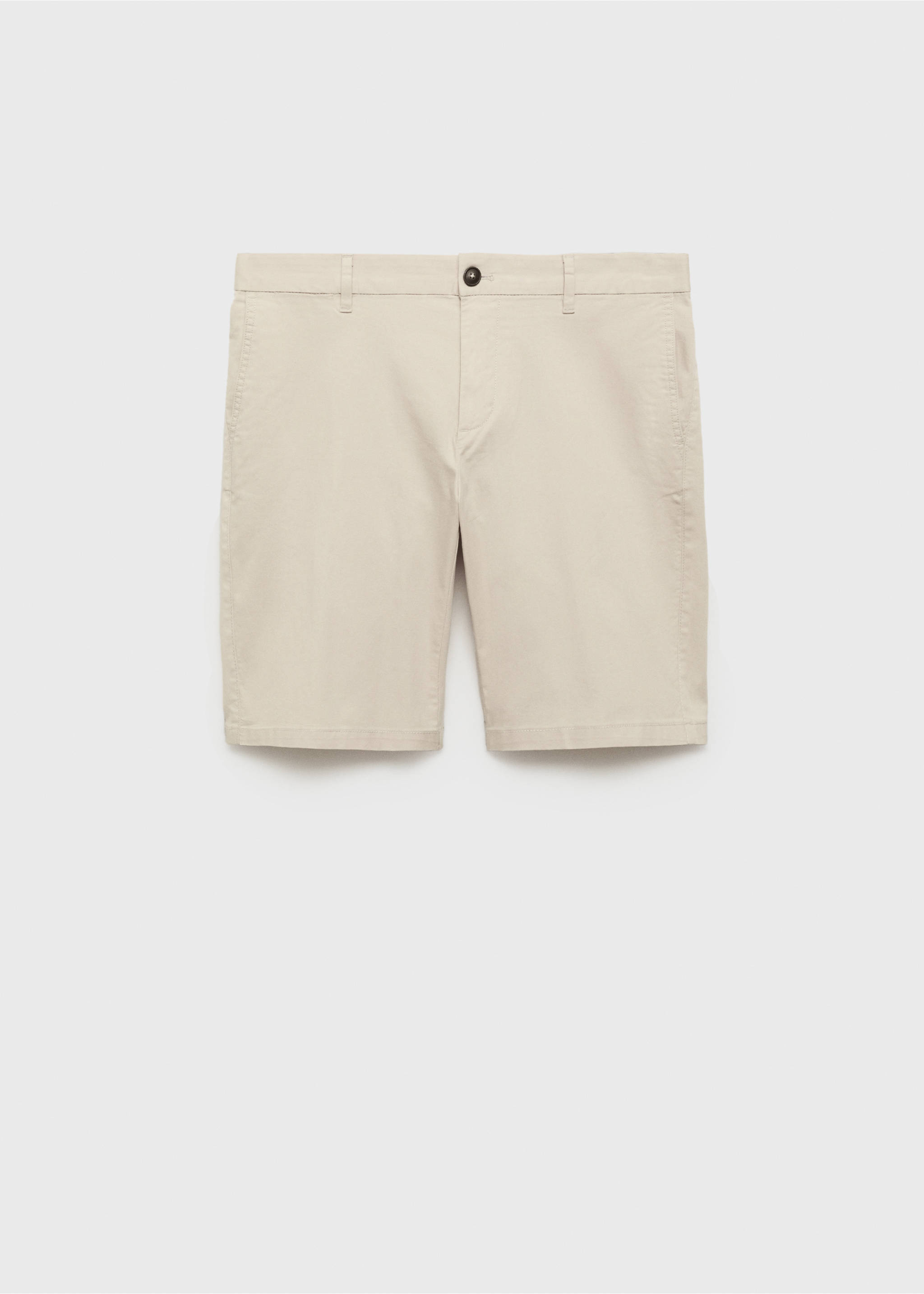 Bermuda slim-fit chino coton - Article sans modèle, Beige. Ref: 17091141-00.
