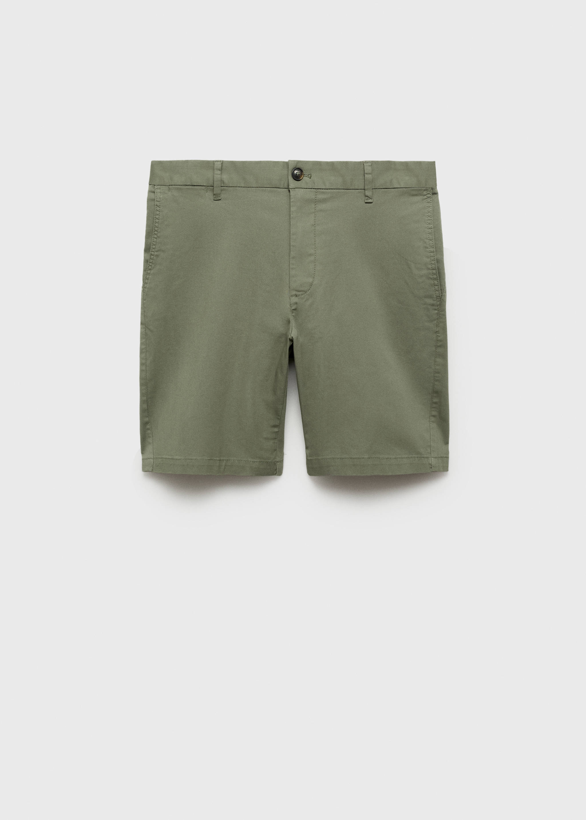 Slim-fit chino cotton bermuda shorts - Article without model