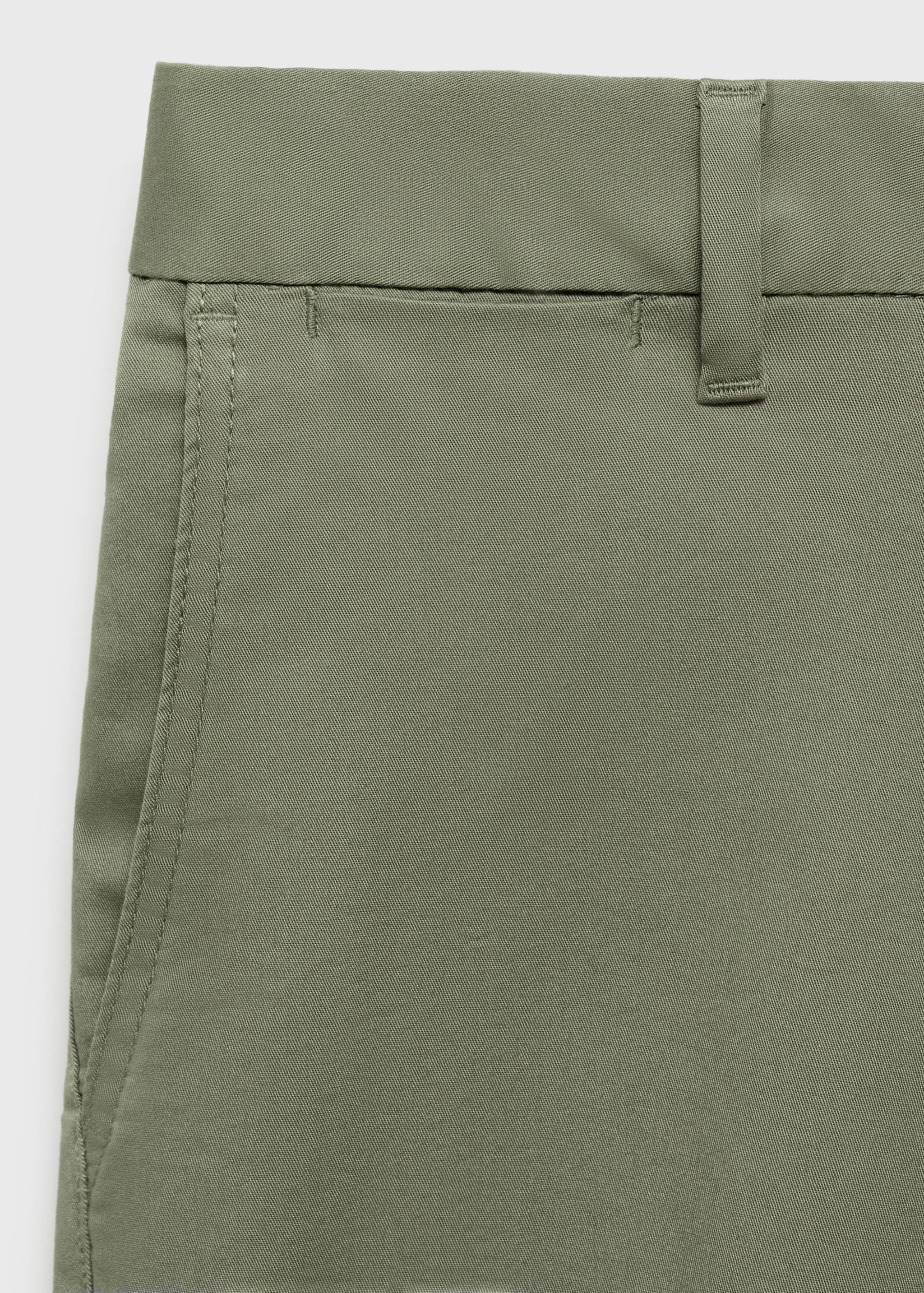 Slim-fit chino cotton bermuda shorts - Details of the article 0