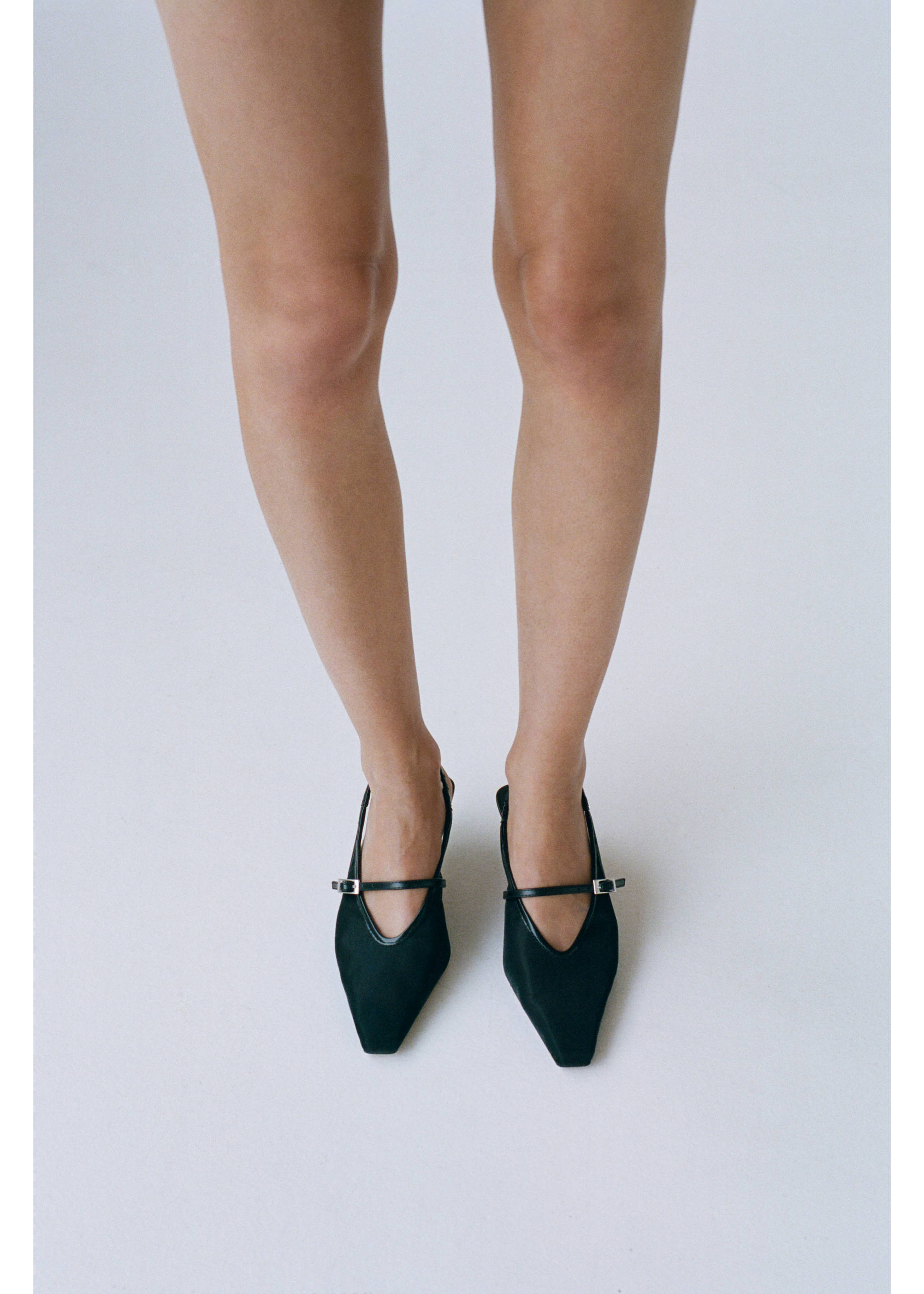 Mesh buckle stiletto-heeled shoes - General plane, Black. Ref: 17091142-00.
