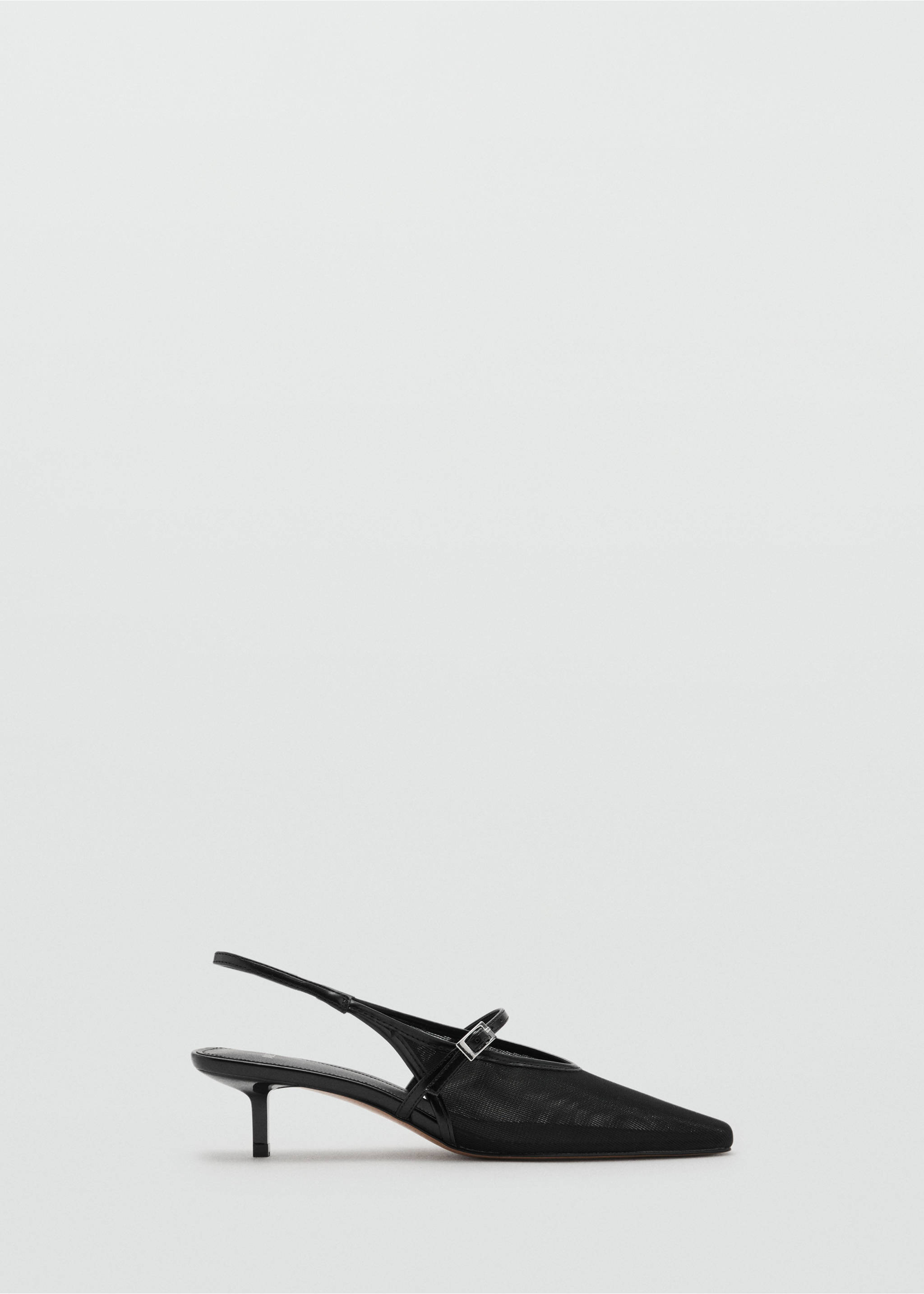 Mesh buckle stiletto-heeled shoes - Article without model, Black. Ref: 17091142-00.