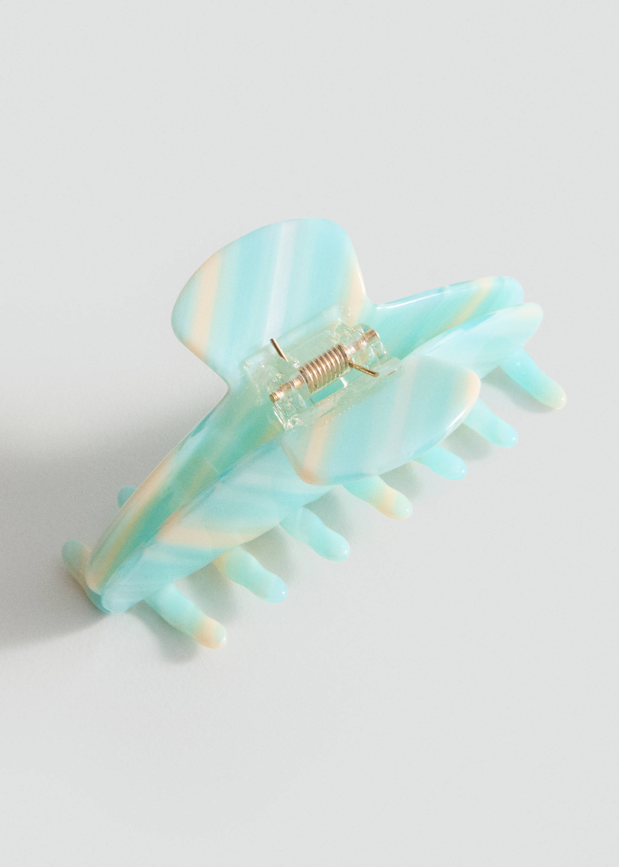 Τσιμπιδάκι μαλλιών δίχρωμο ριγέ - Μεσαίο πλάνο