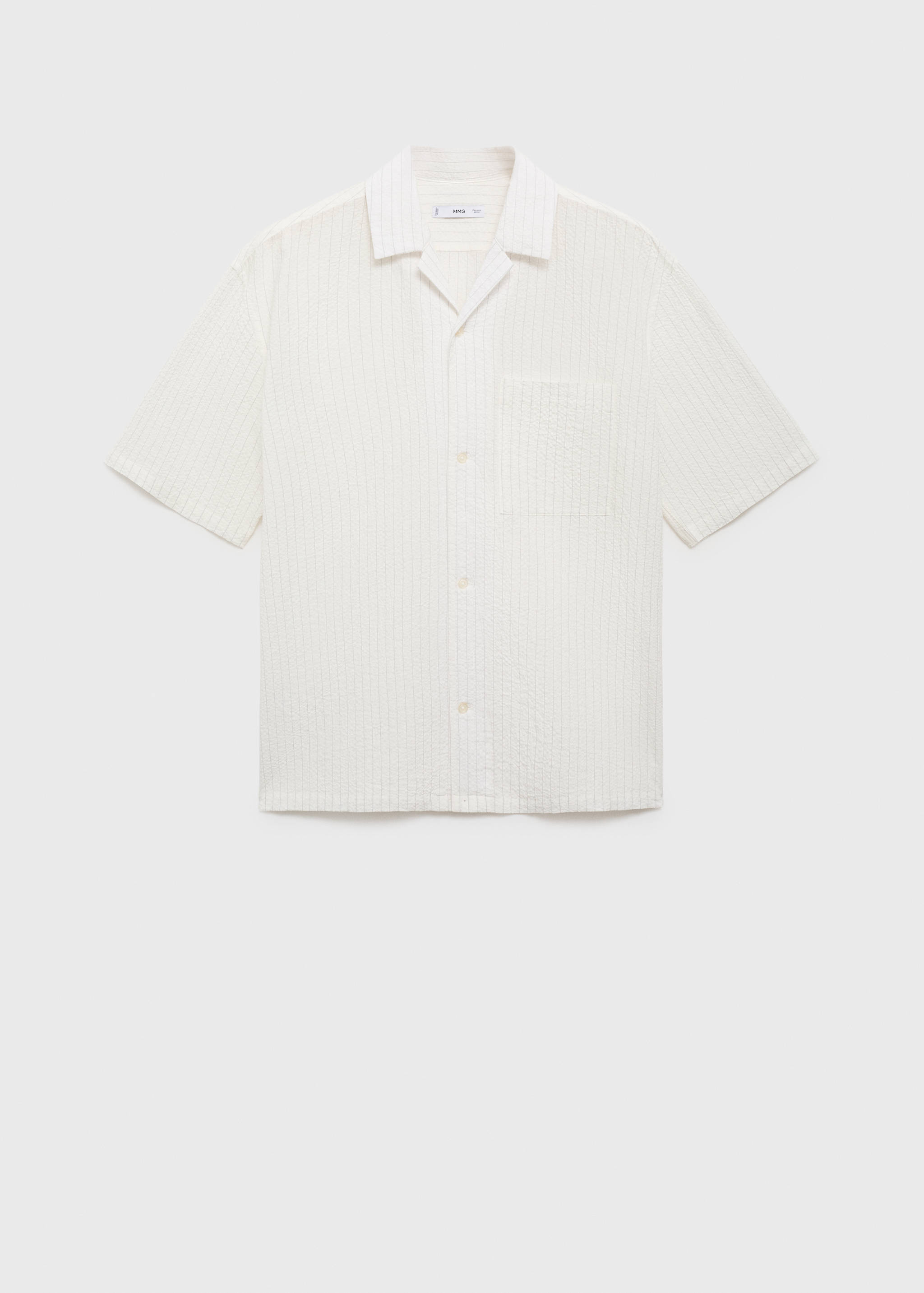 Chemise rayures tennis effet froissé - Article sans modèle