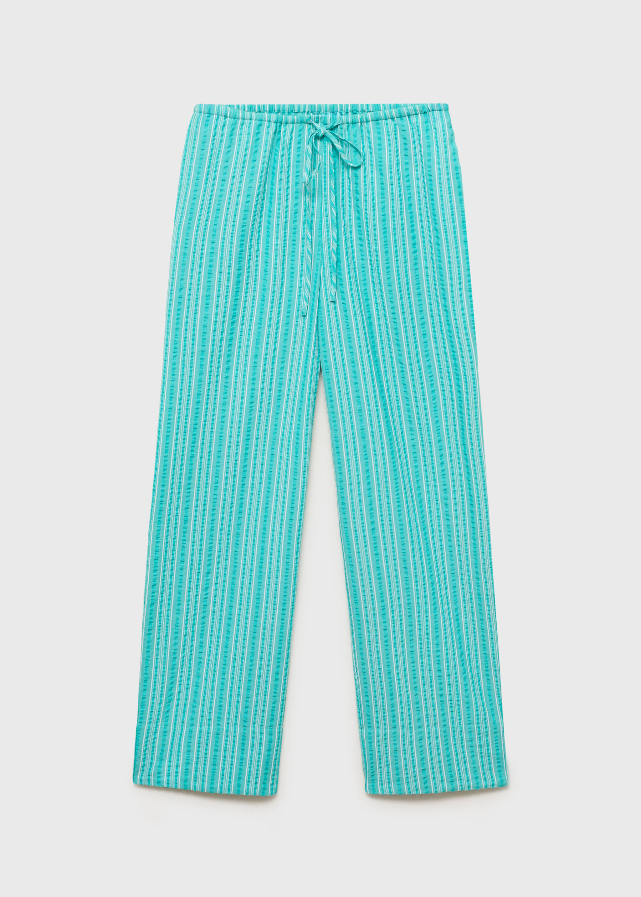 Striped bow trousers - Article without model