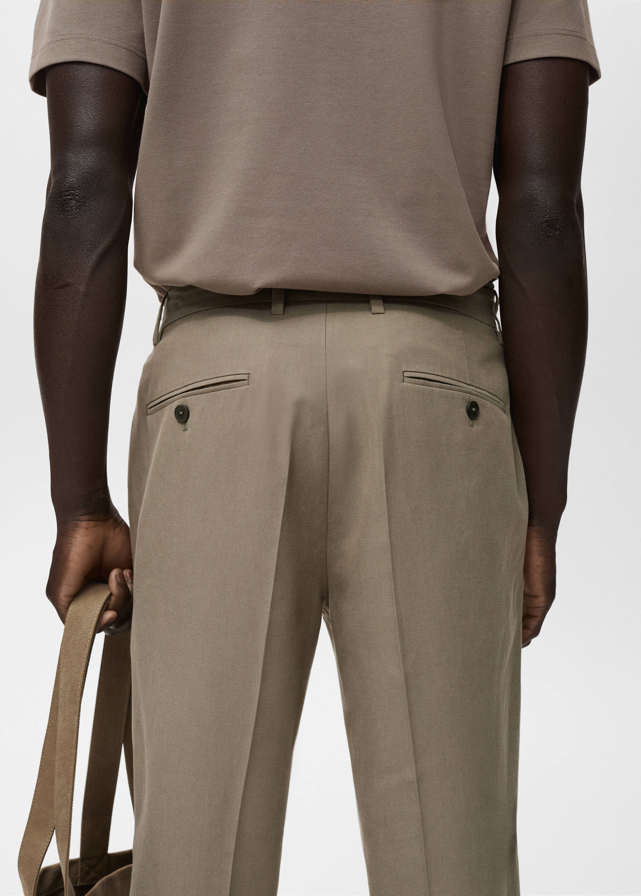 Pantalons cotó tapered crop - Detall de l'article 3