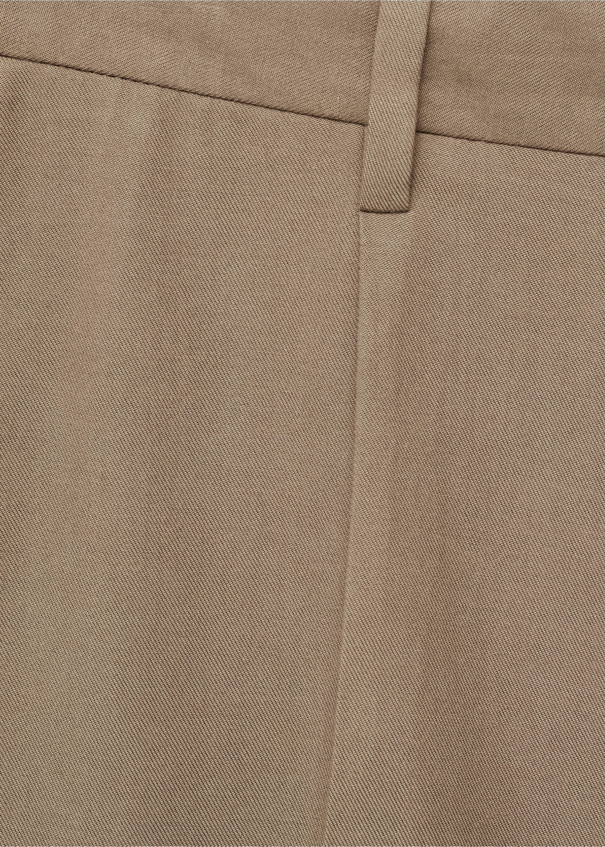 Pantalons cotó tapered crop - Detall de l'article 8, Marró. Ref: 17091148-00.