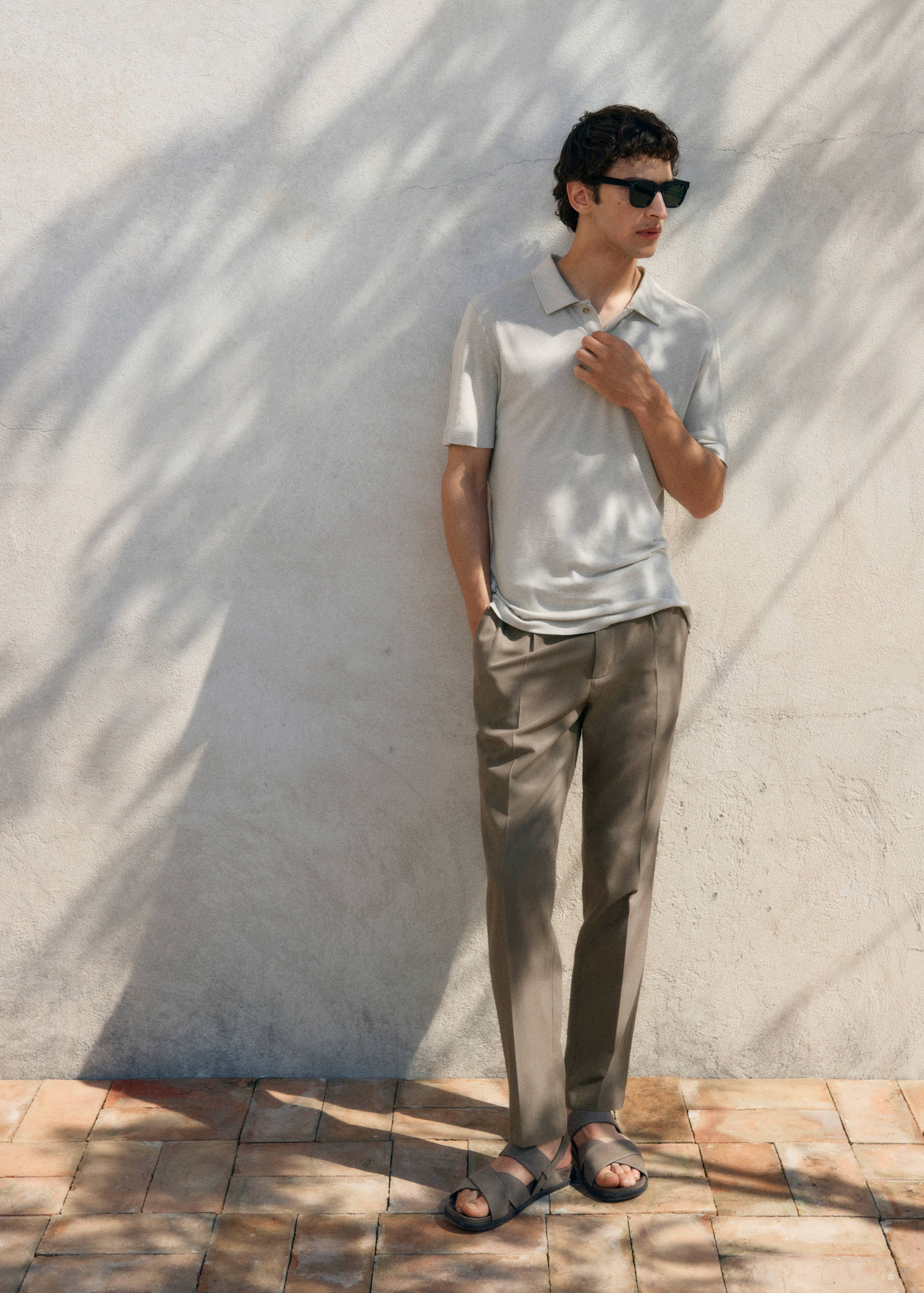 Pantalons cotó tapered crop - Detall de l'article 5