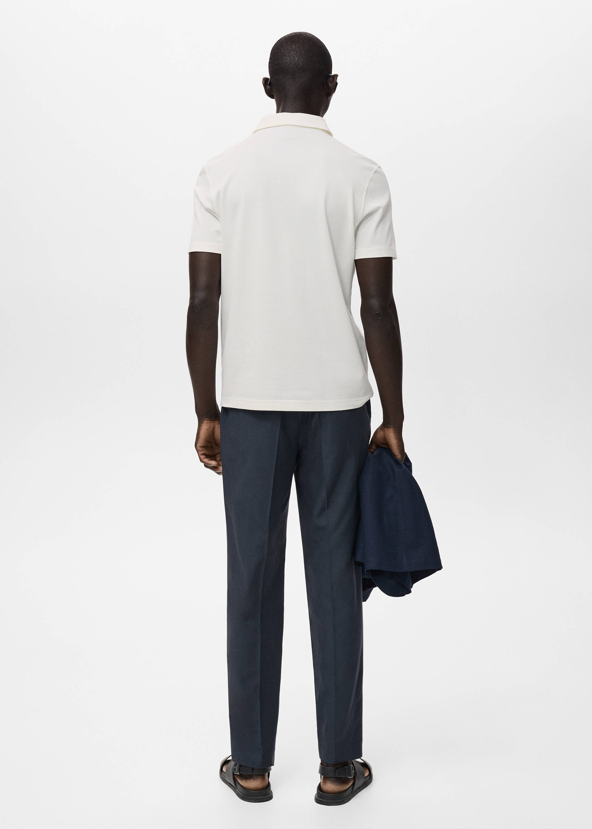 Pantalons cotó tapered crop - Revers de l'article