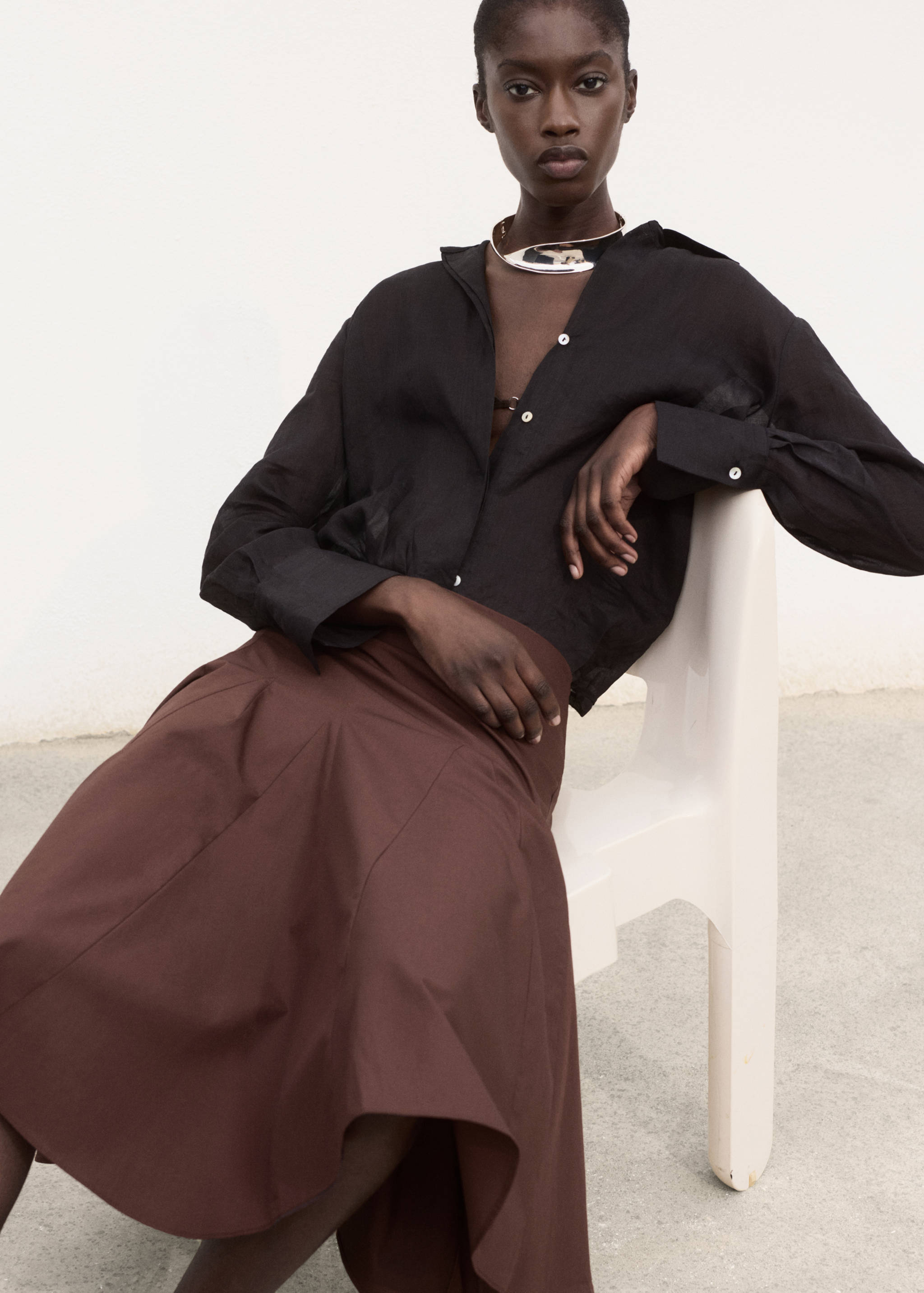 Jupe midi à plis - Détail de l'article 2