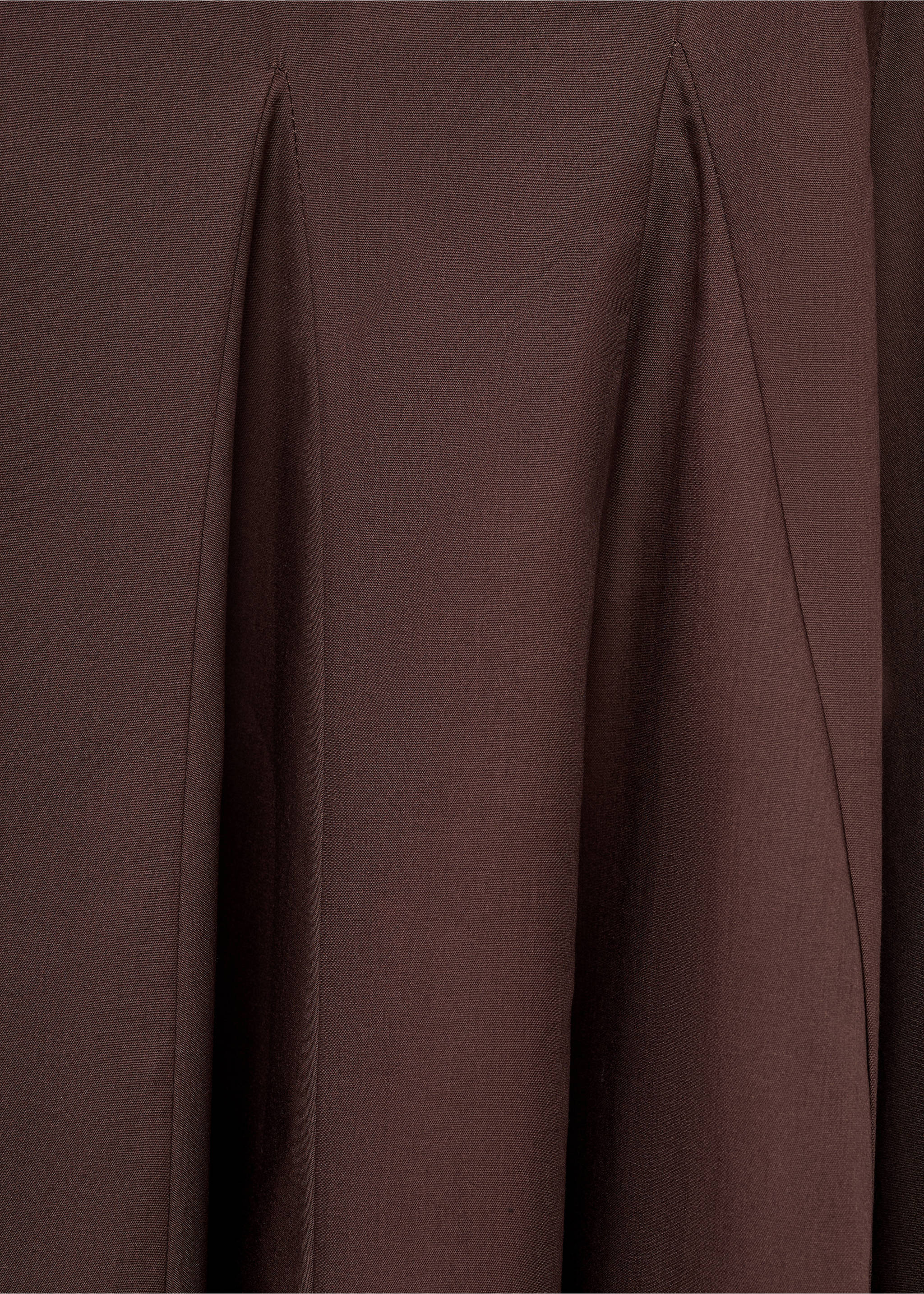 Jupe midi à plis - Détail de l'article 8, Marron. Ref: 17091154-00.