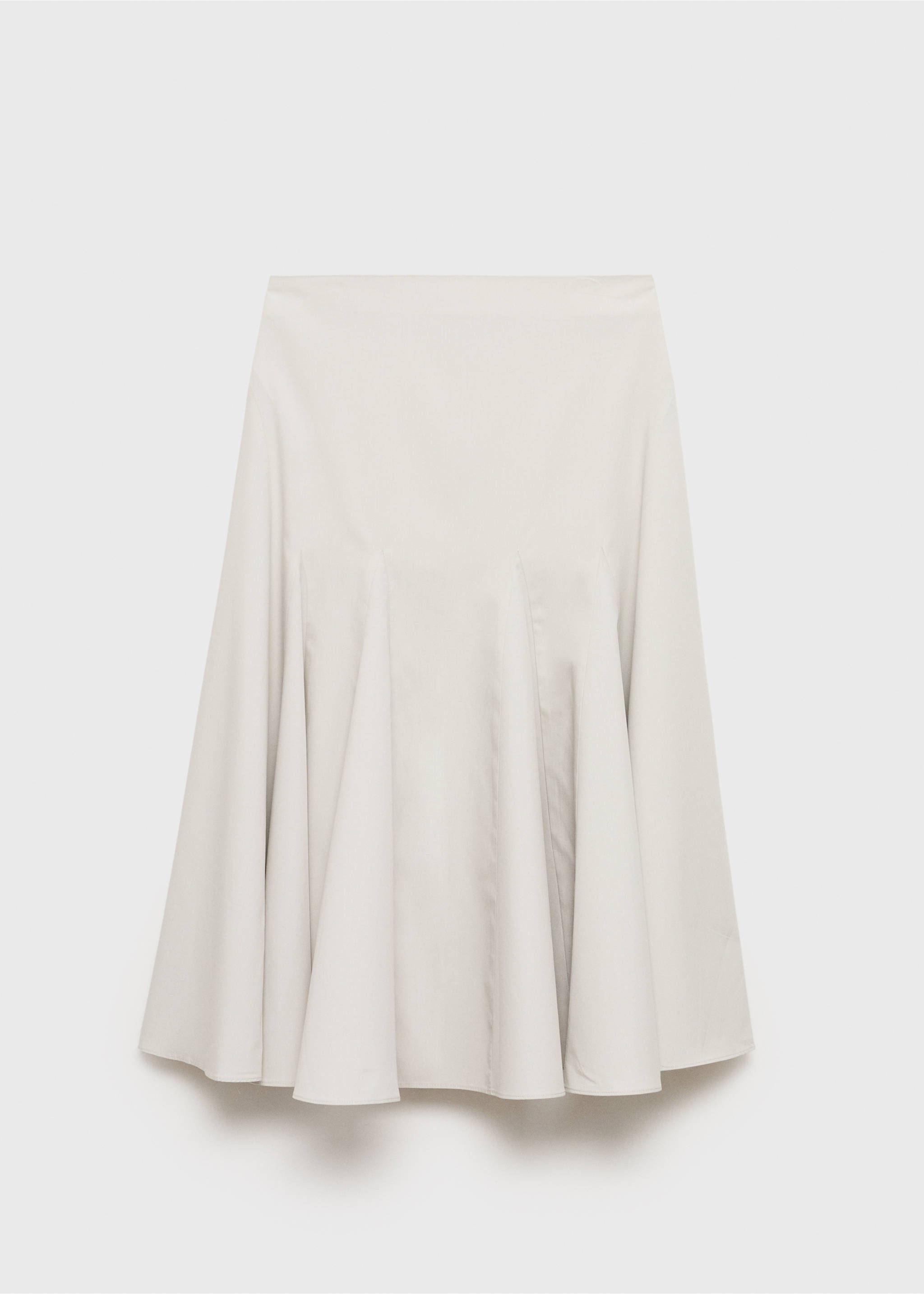 Jupe midi à plis - Article sans modèle, Gris. Ref: 17091154-00.