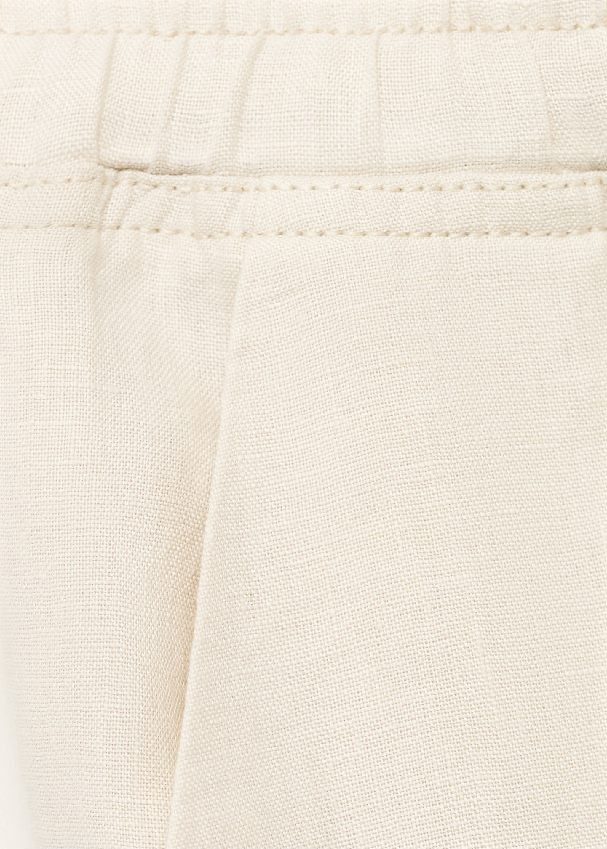 Linen trousers with drawstring - Details of the article 0, Light/Pastel Grey. Ref: 17091162-00.