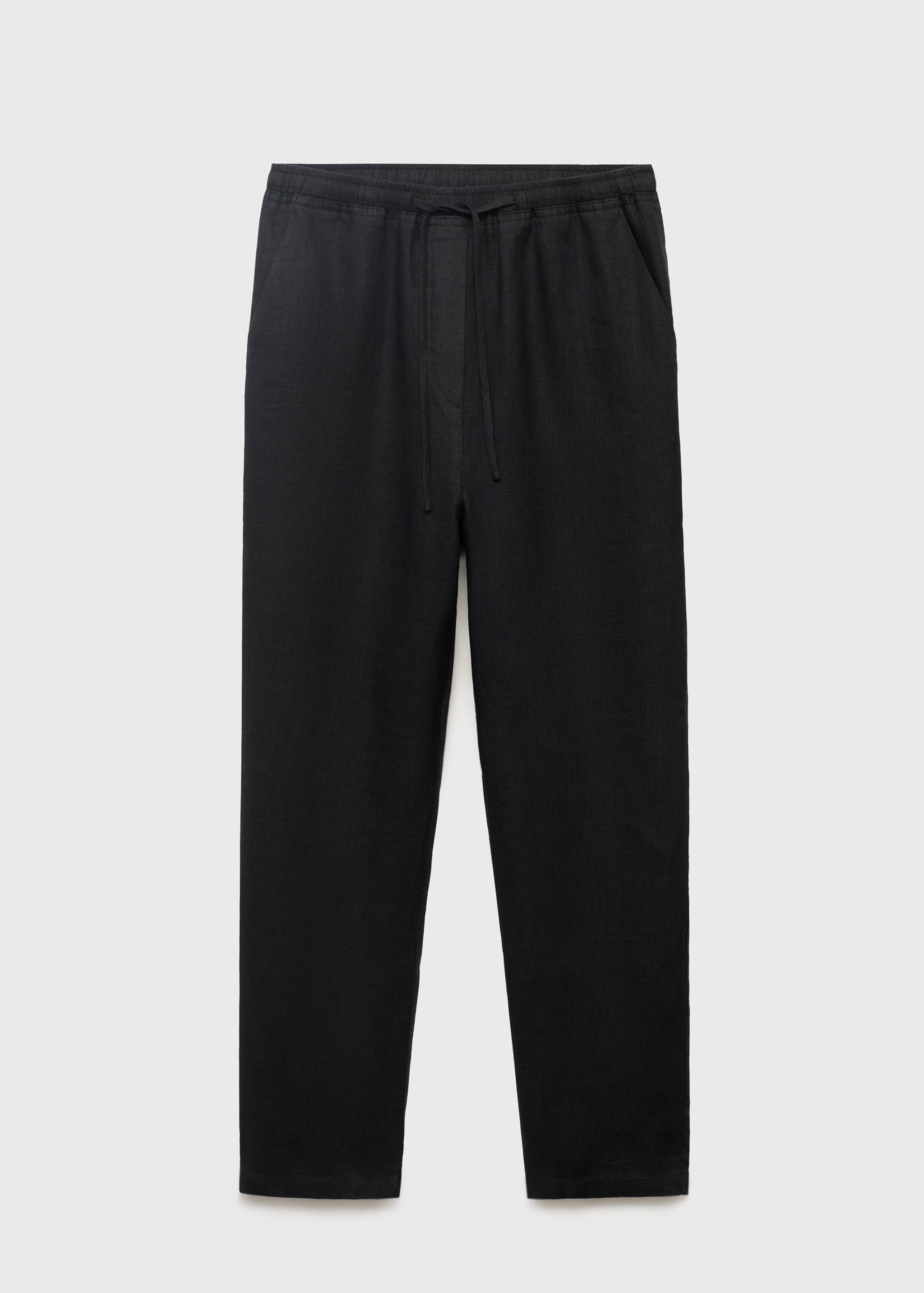 Linen trousers with drawstring - Article without model