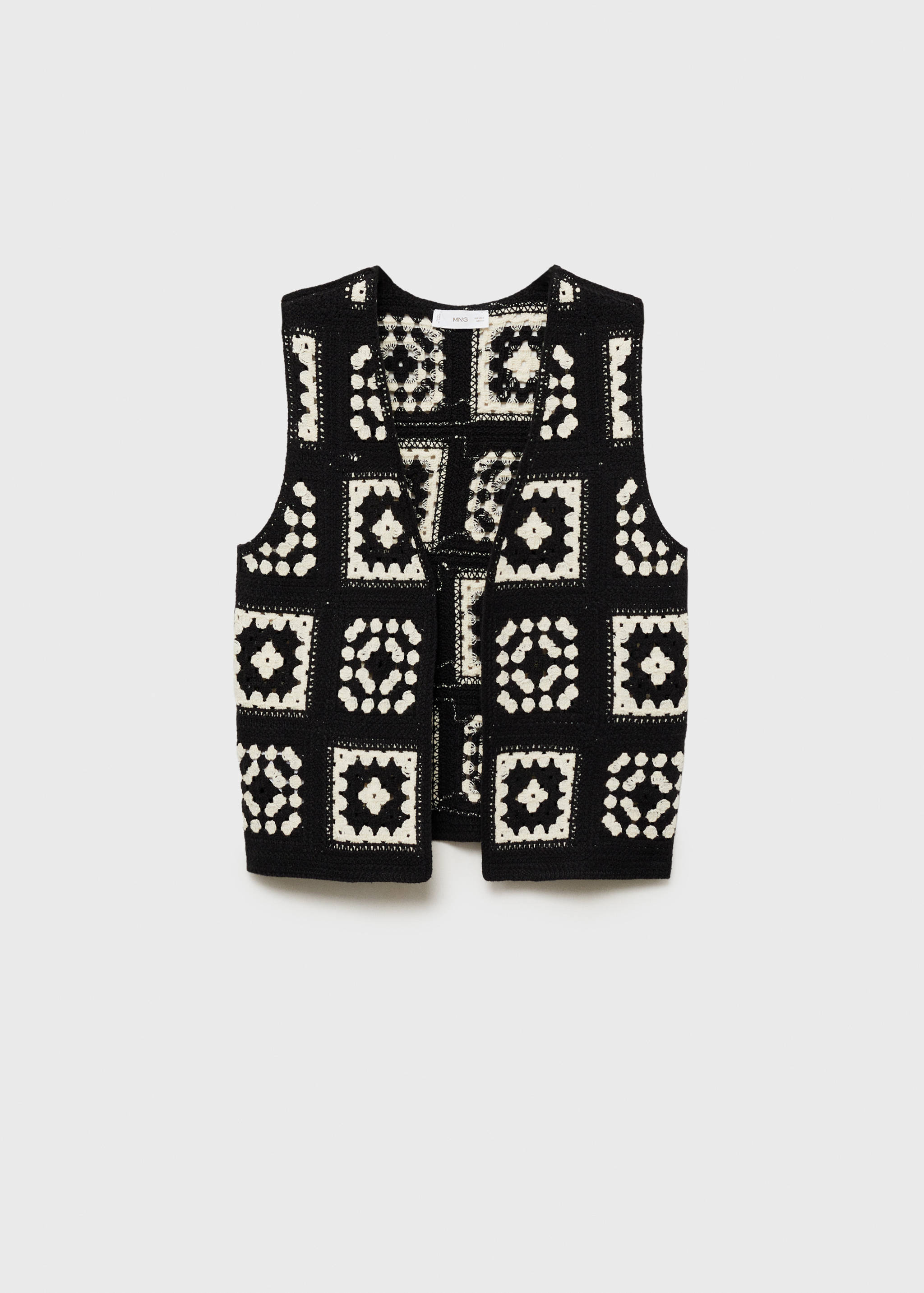 Crochet knitted vest - Article without model