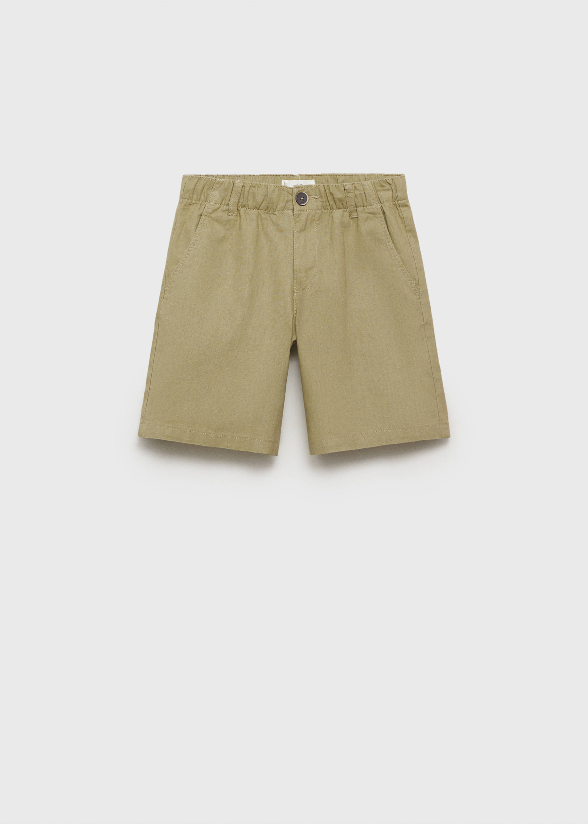 Bermudas lino - Artículo sin modelo, Khaki. Ref: 17091167-00.