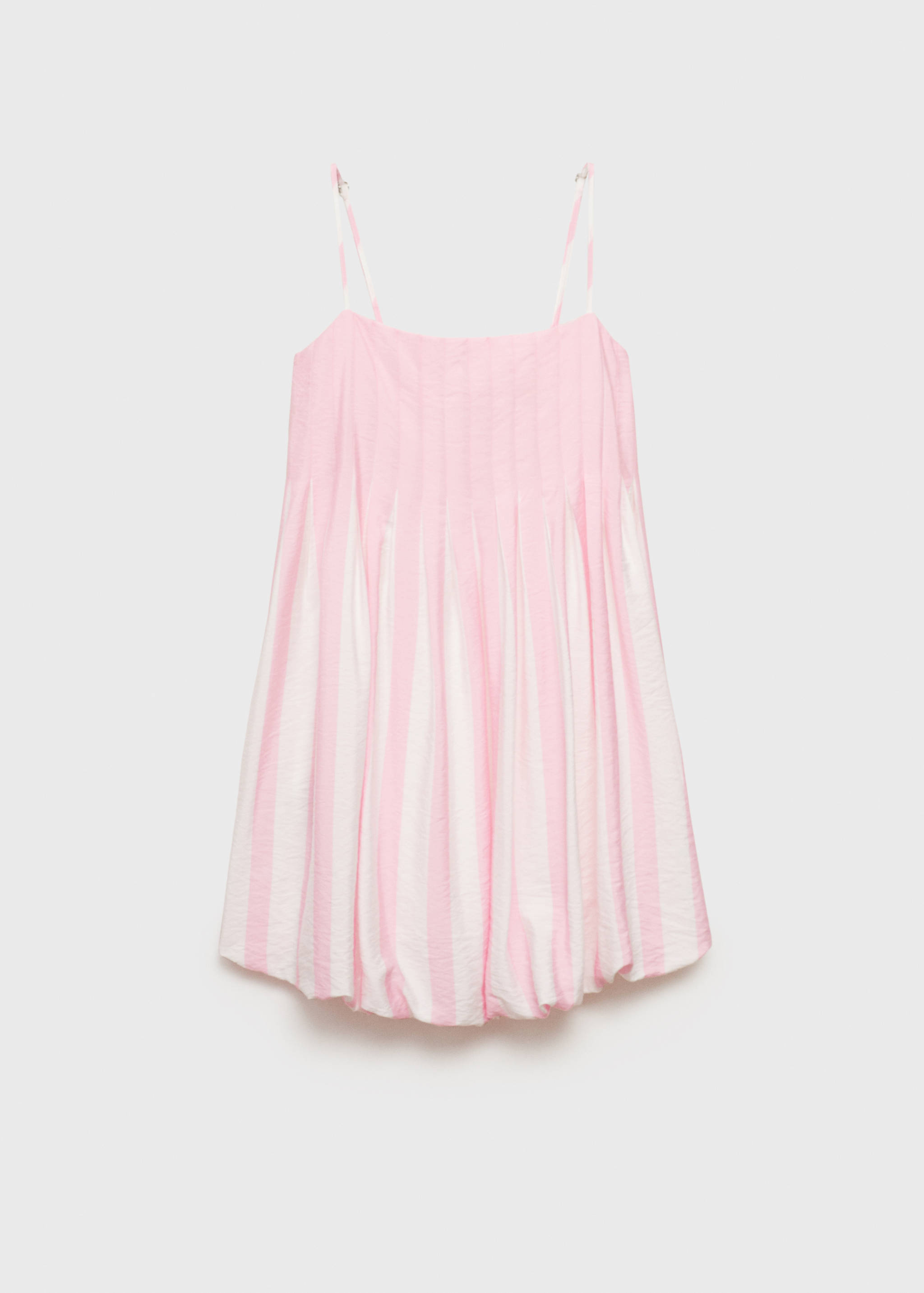Striped balloon dress - Women | MANGO OUTLET USA
