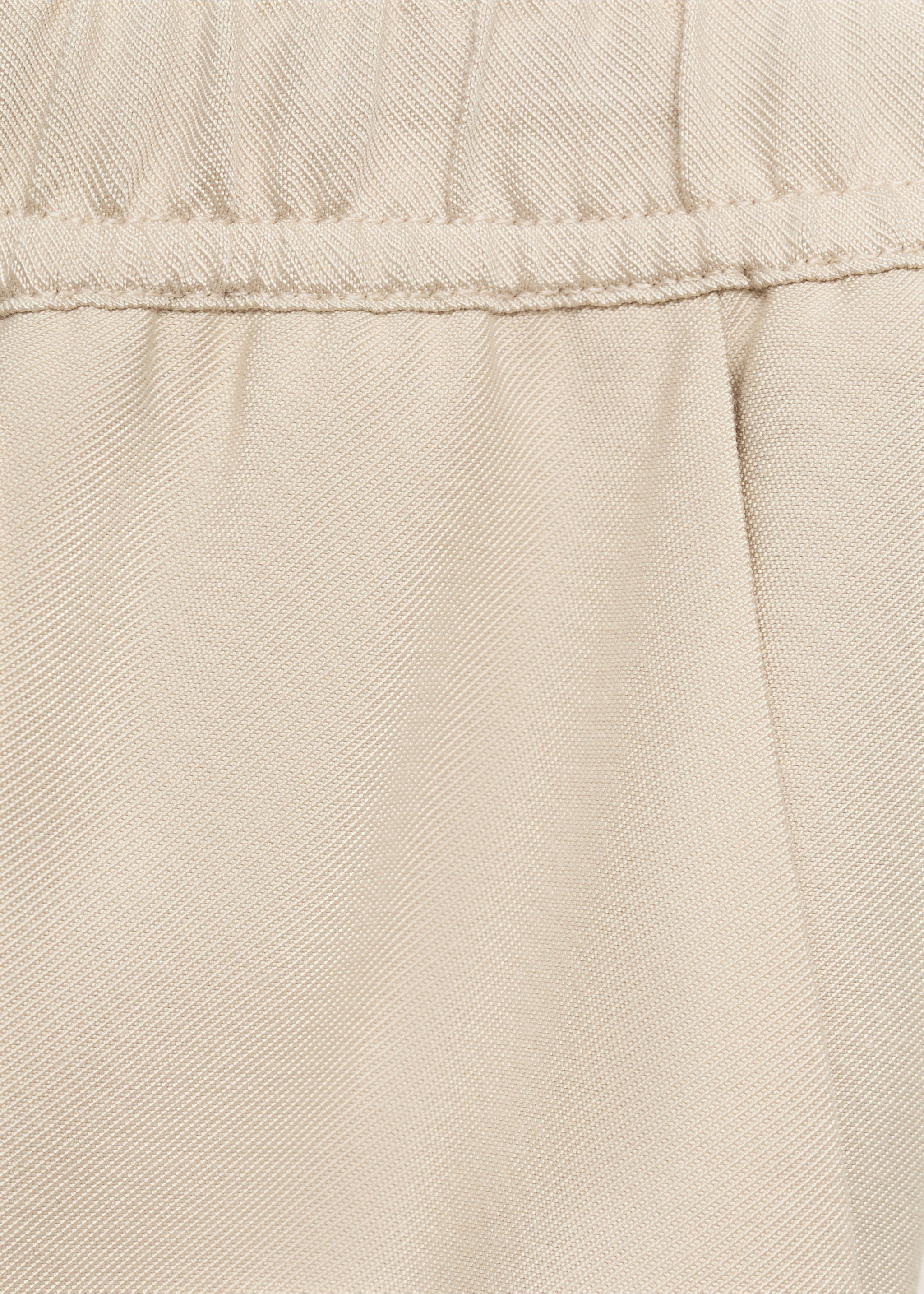 Pantalón fluido cordón - Detalle del artículo 0, Beige. Ref: 17091171-00.
