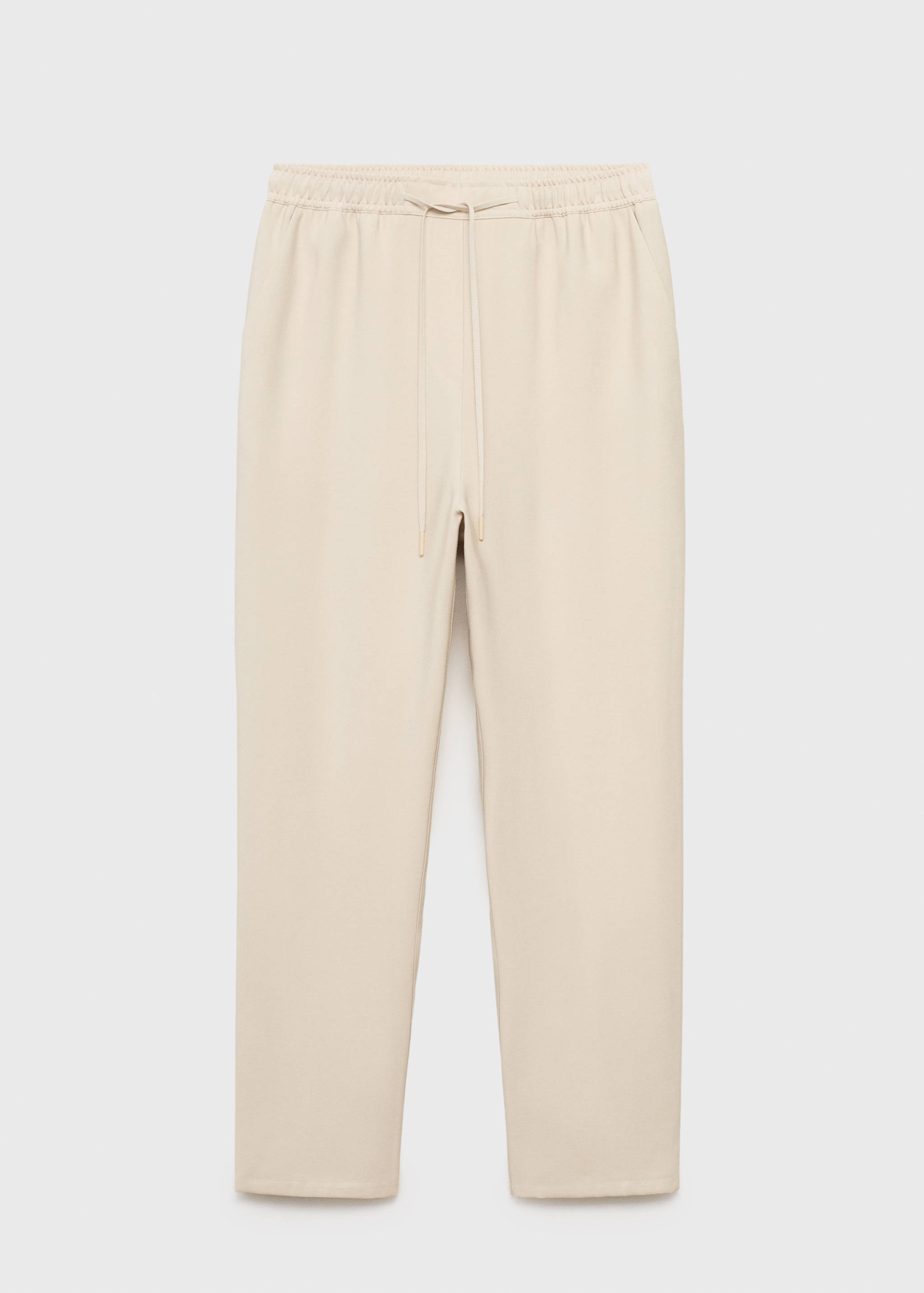 Drawstring flowy trousers - Article without model