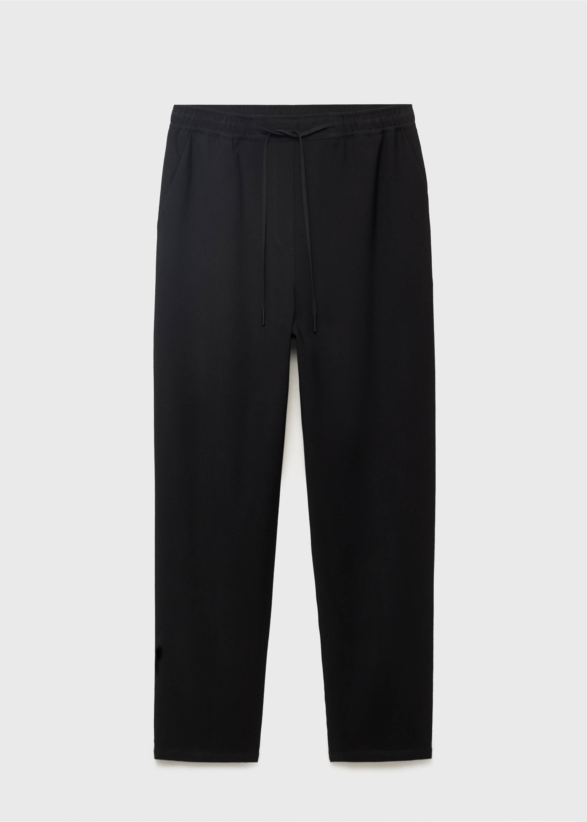 Pantalon fluide cordon - Article sans modèle, Noir. Ref: 17091171-00.