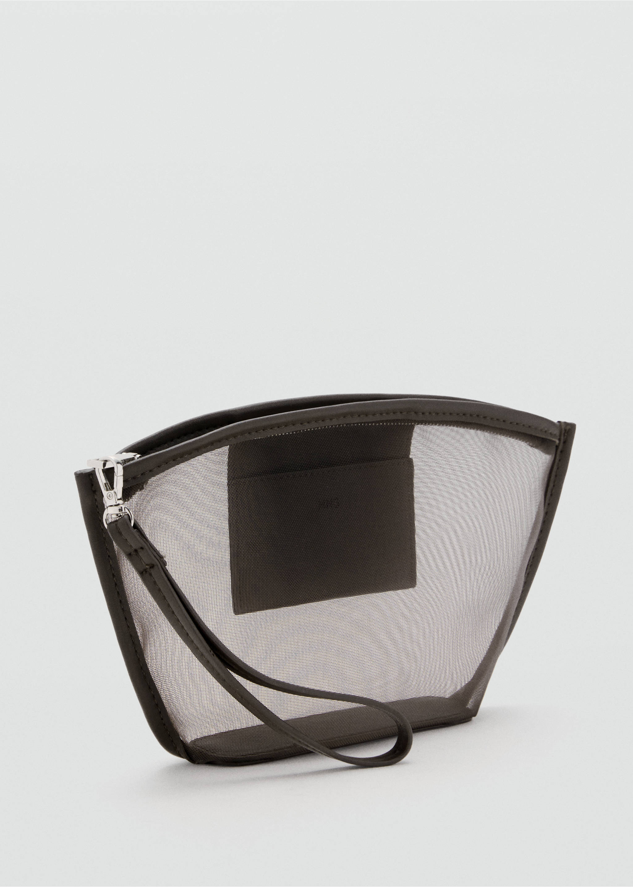 Mesh toiletry bag - Medium plane, Chocolate. Ref: 17091173-00.