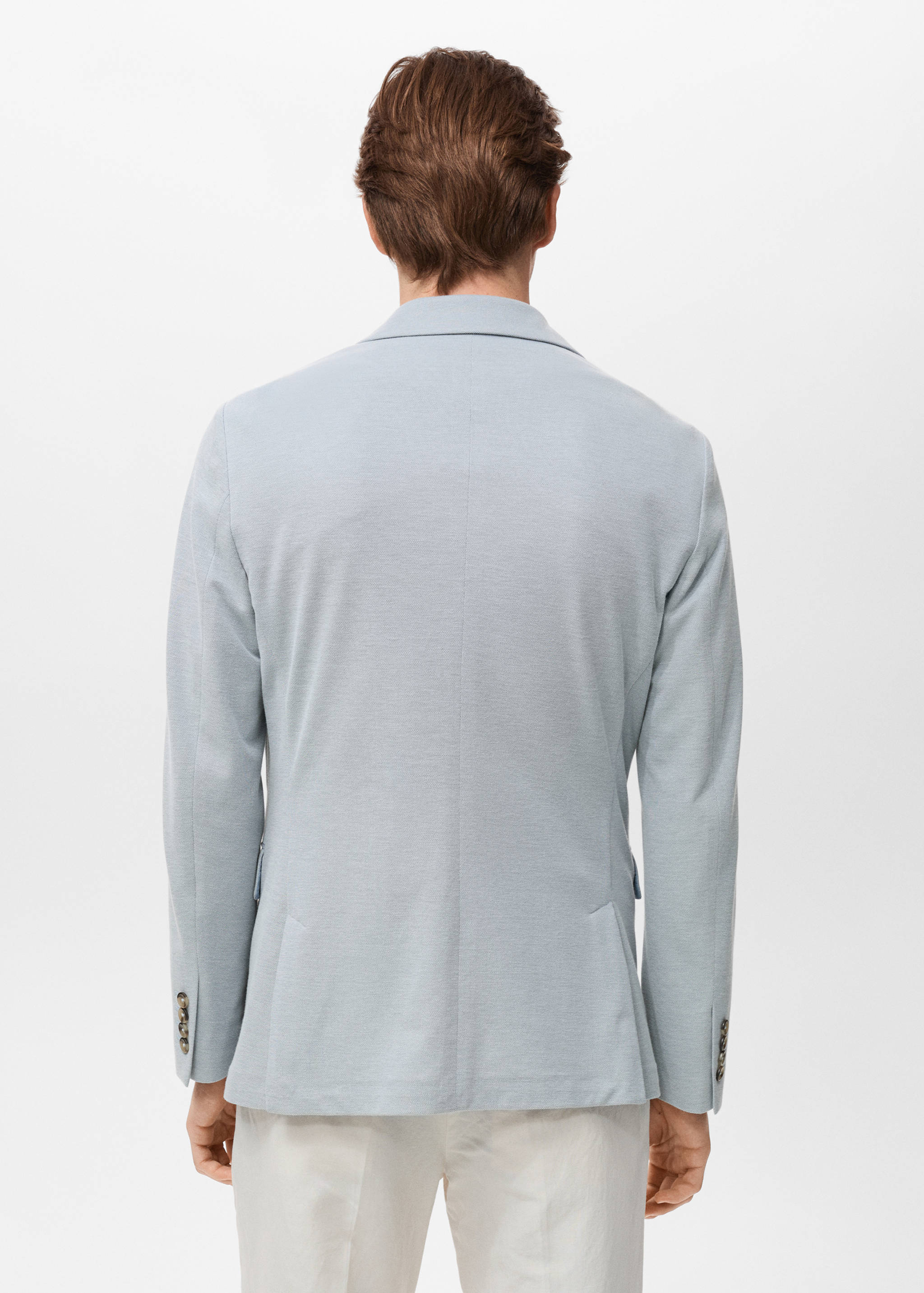 Verner slim-fit cotton jacket - Reverse of the article