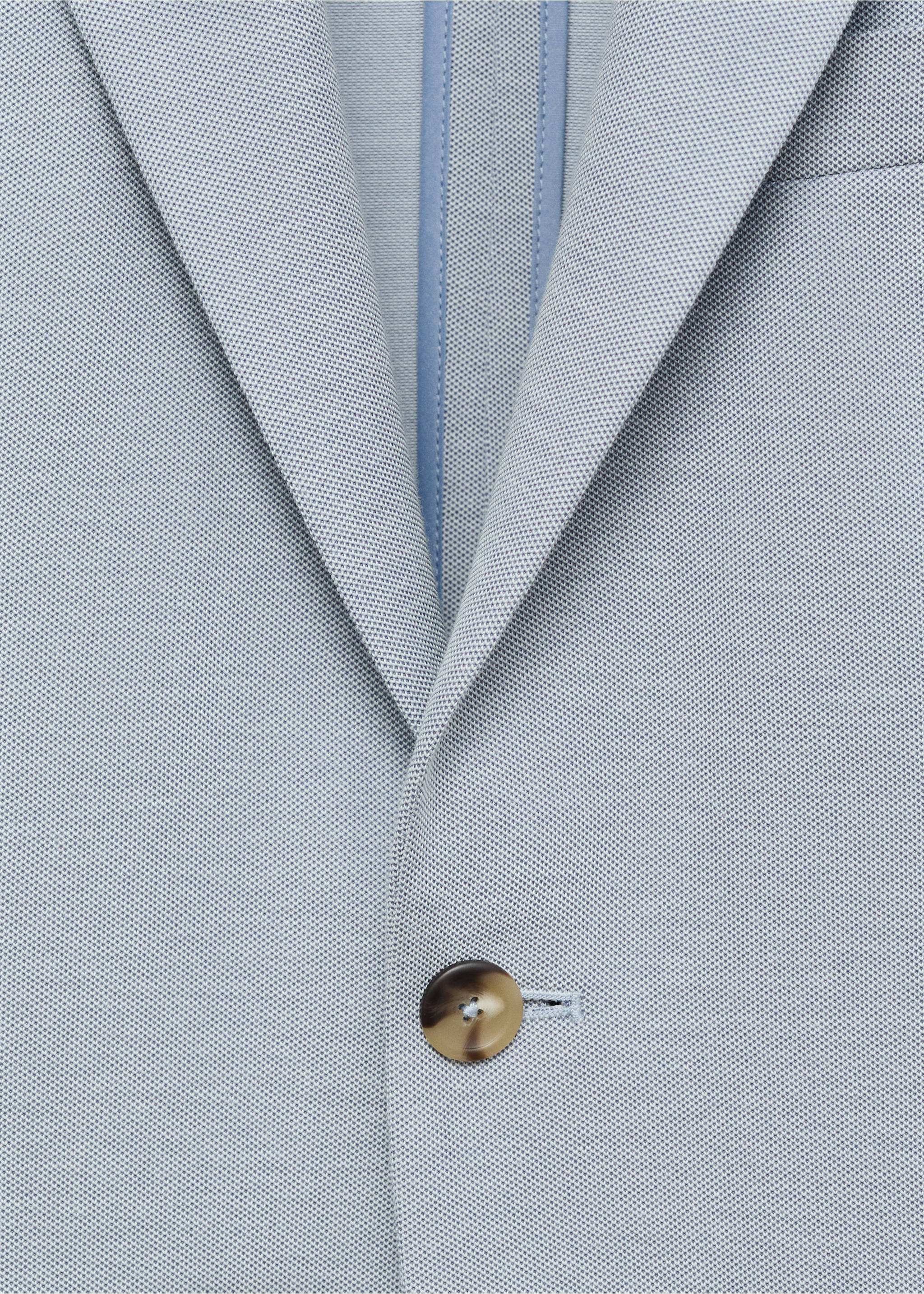 Verner slim-fit cotton jacket - Details of the article 8, Sky Blue. Ref: 17091176-00.
