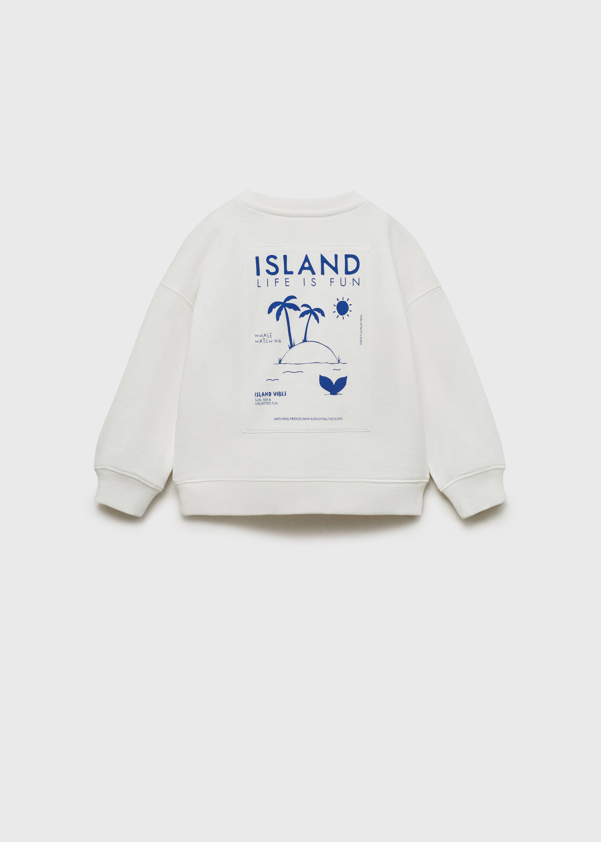Sweat-shirt imprimé palmiers - Verso de l’article