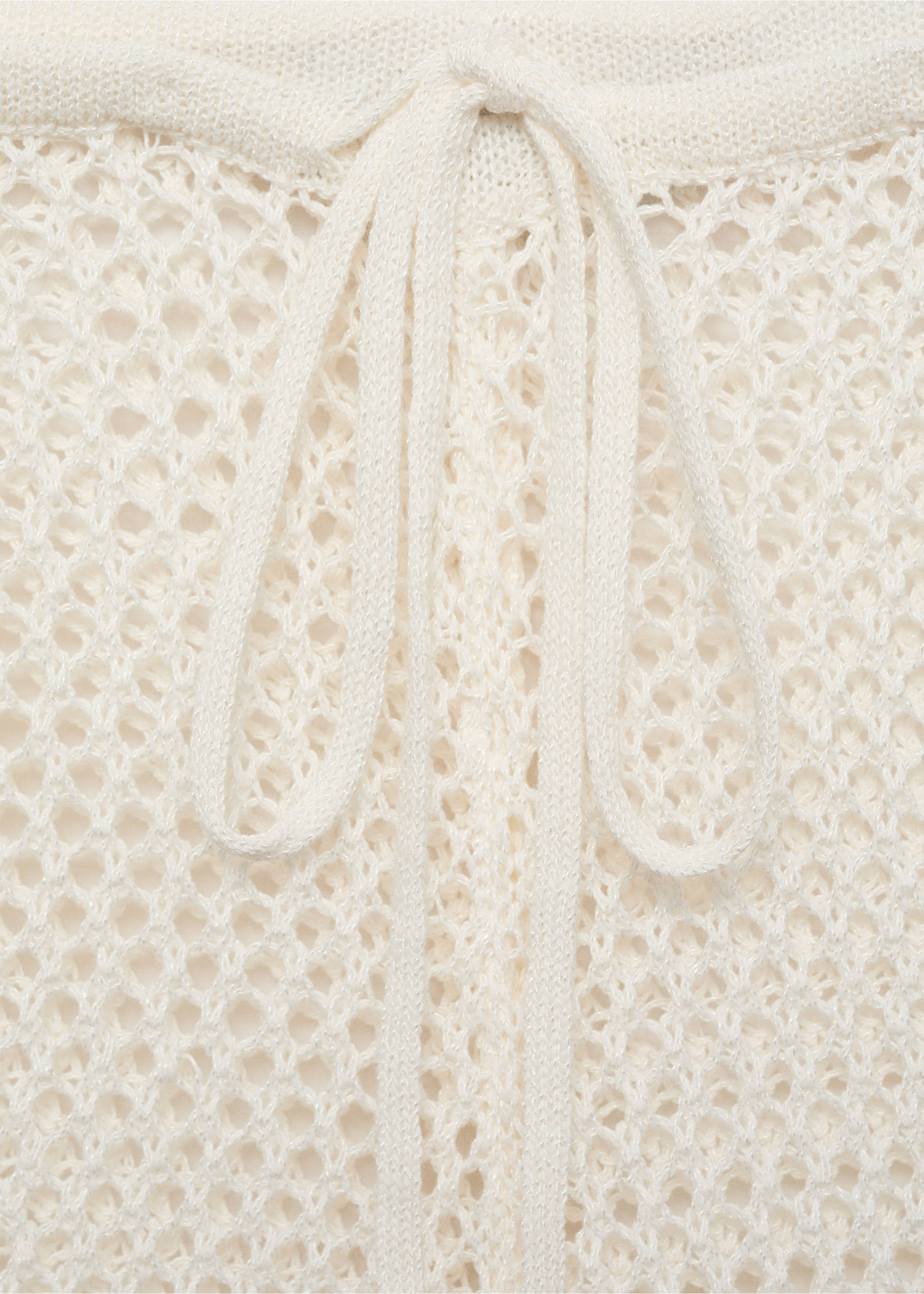 Pantaloni crochet flare - Dettaglio dell'articolo 8, Bianco sporco. Ref: 17091182-00.
