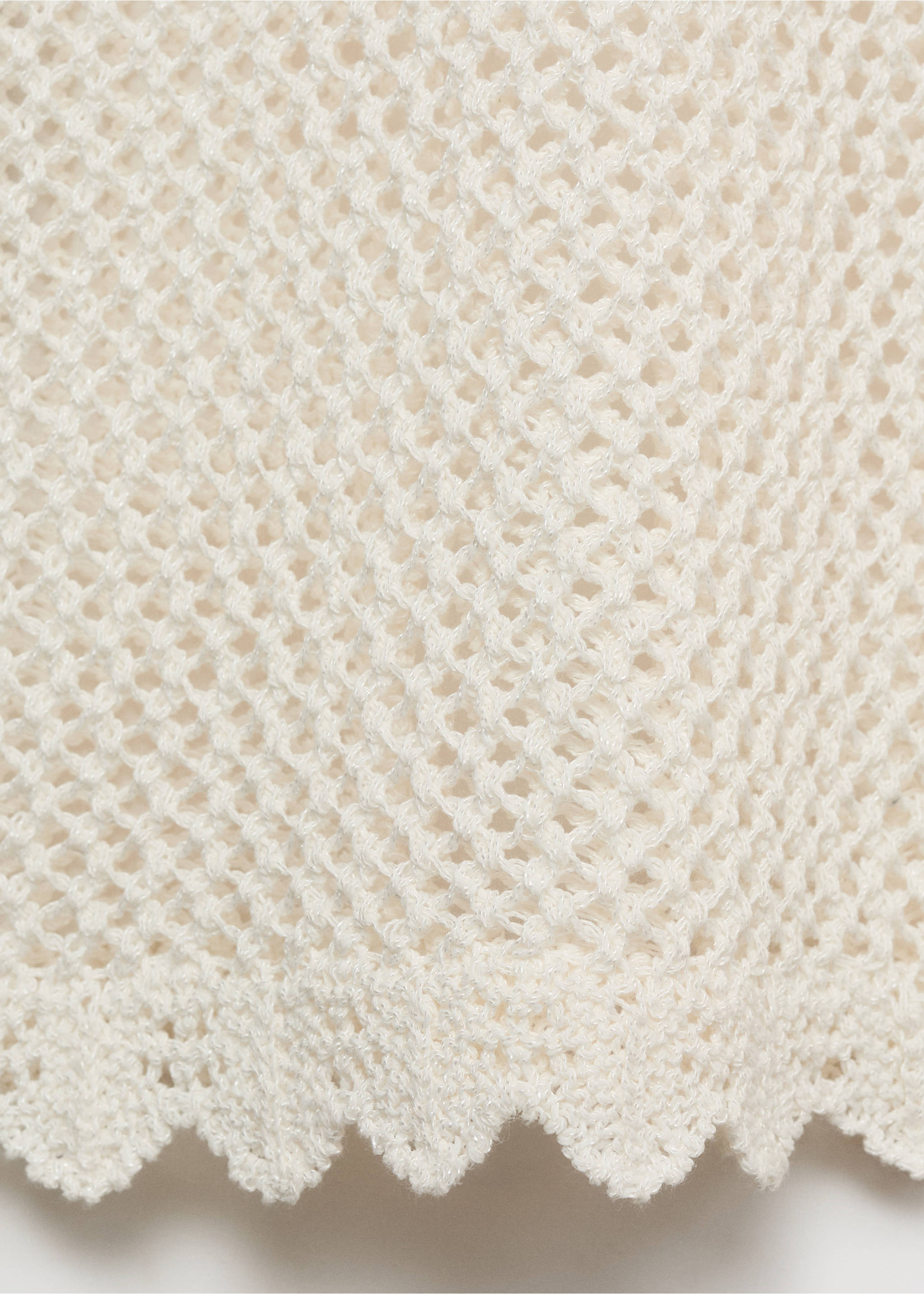 Pantaloni crochet flare - Dettaglio dell'articolo 0, Bianco sporco. Ref: 17091182-00.