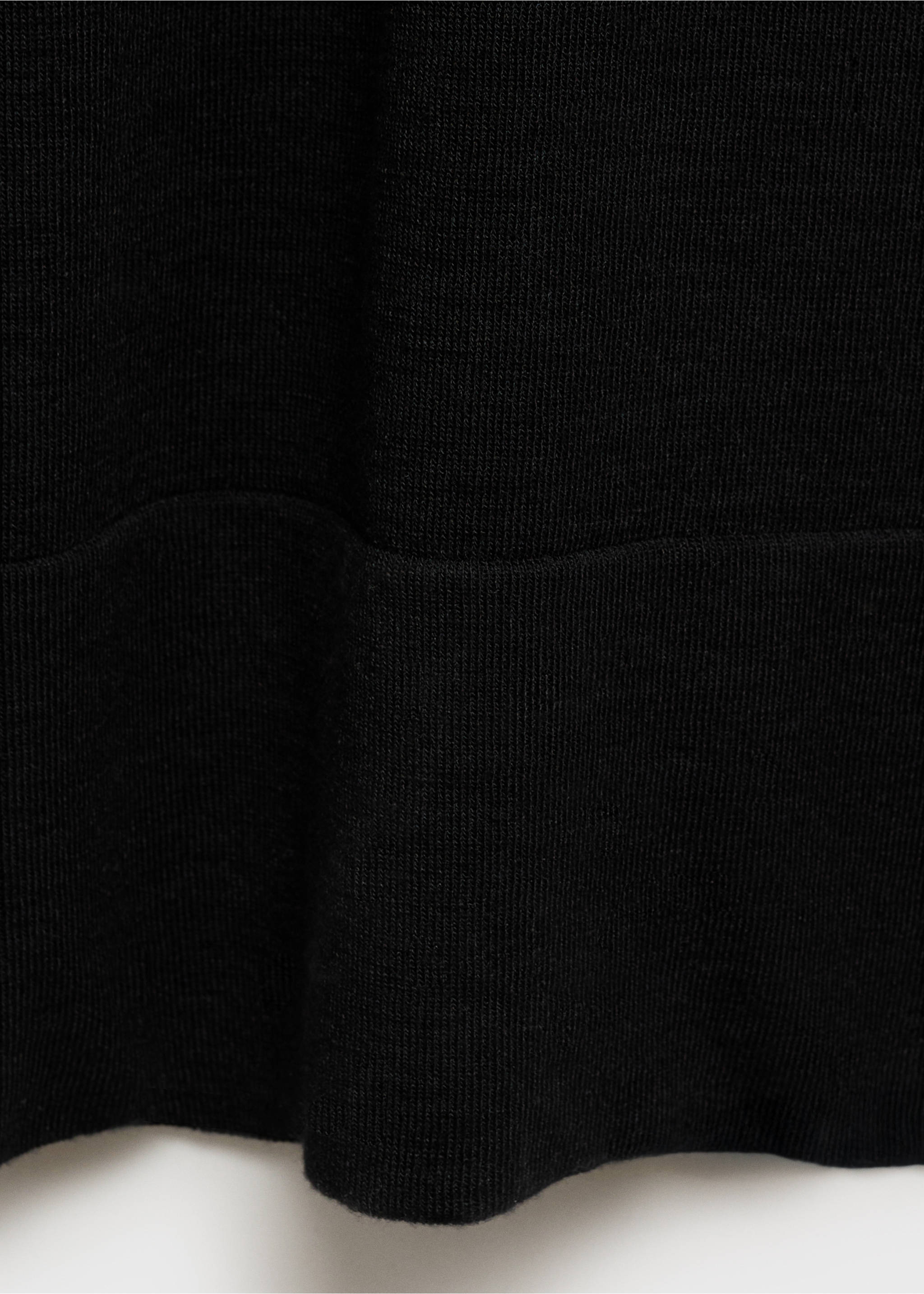 Fine-knit straight-fit trousers - Details of the article 0, Black. Ref: 17091185-00.