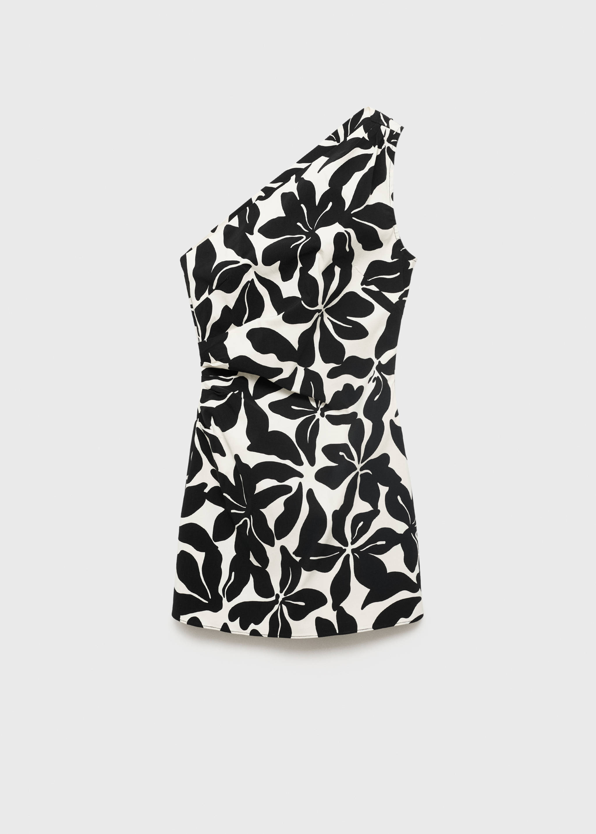 Vestido asimétrico fruncido - Artículo sin modelo