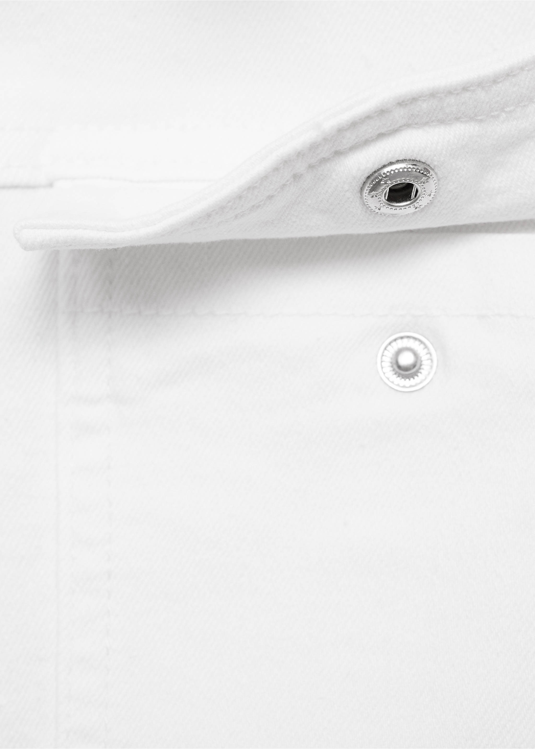 Pockets denim jacket - Details of the article 0, White. Ref: 17091189-00.