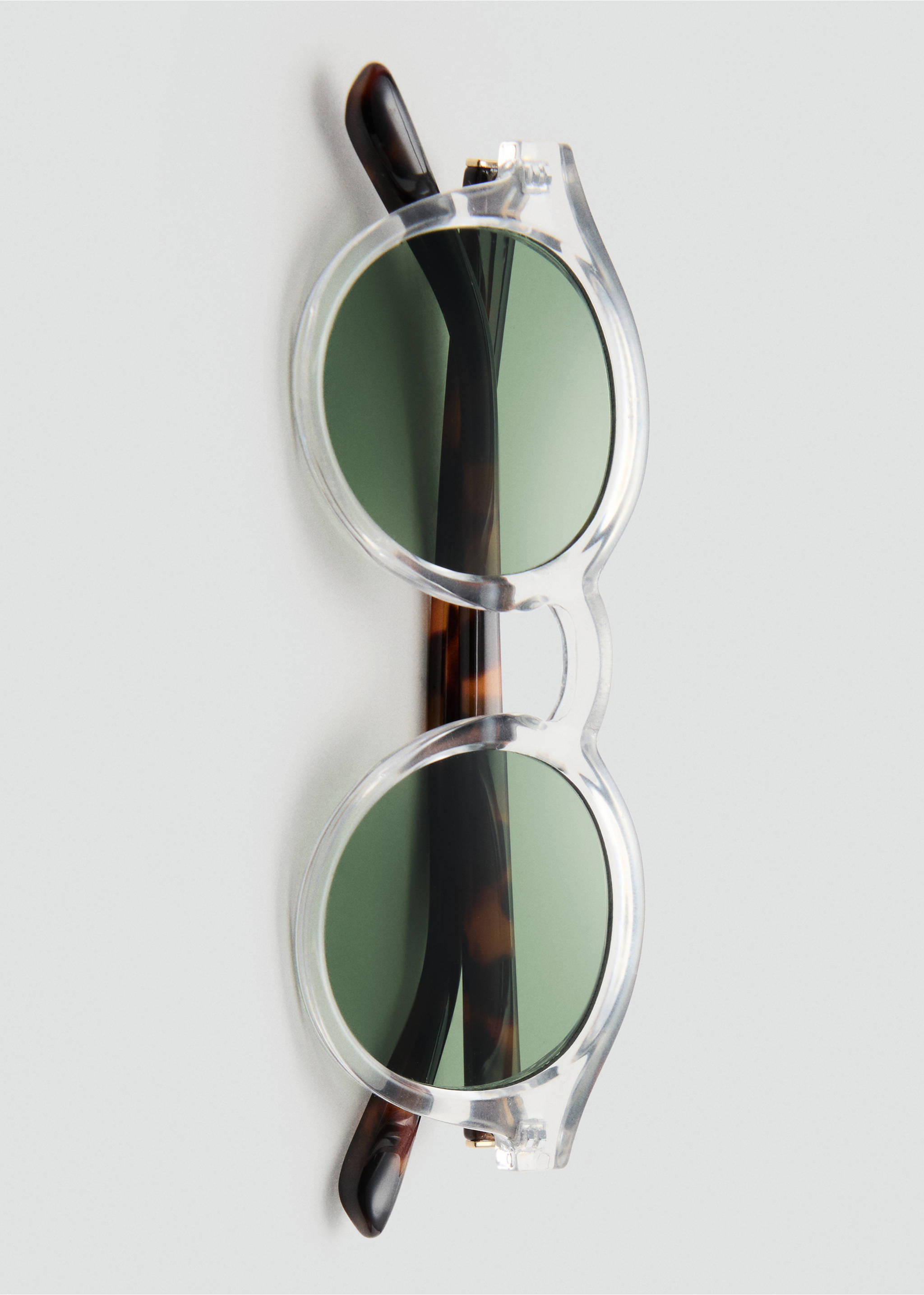 Semi-transparent frame sunglasses - Details of the article 2, White. Ref: 17091193-00.