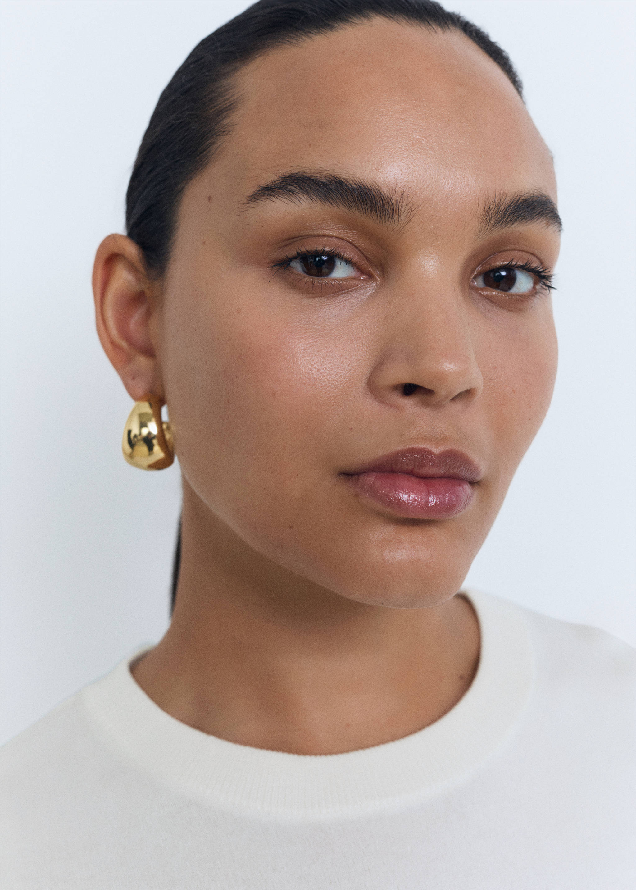 Short-sleeved fine-knit sweater - Details of the article 4