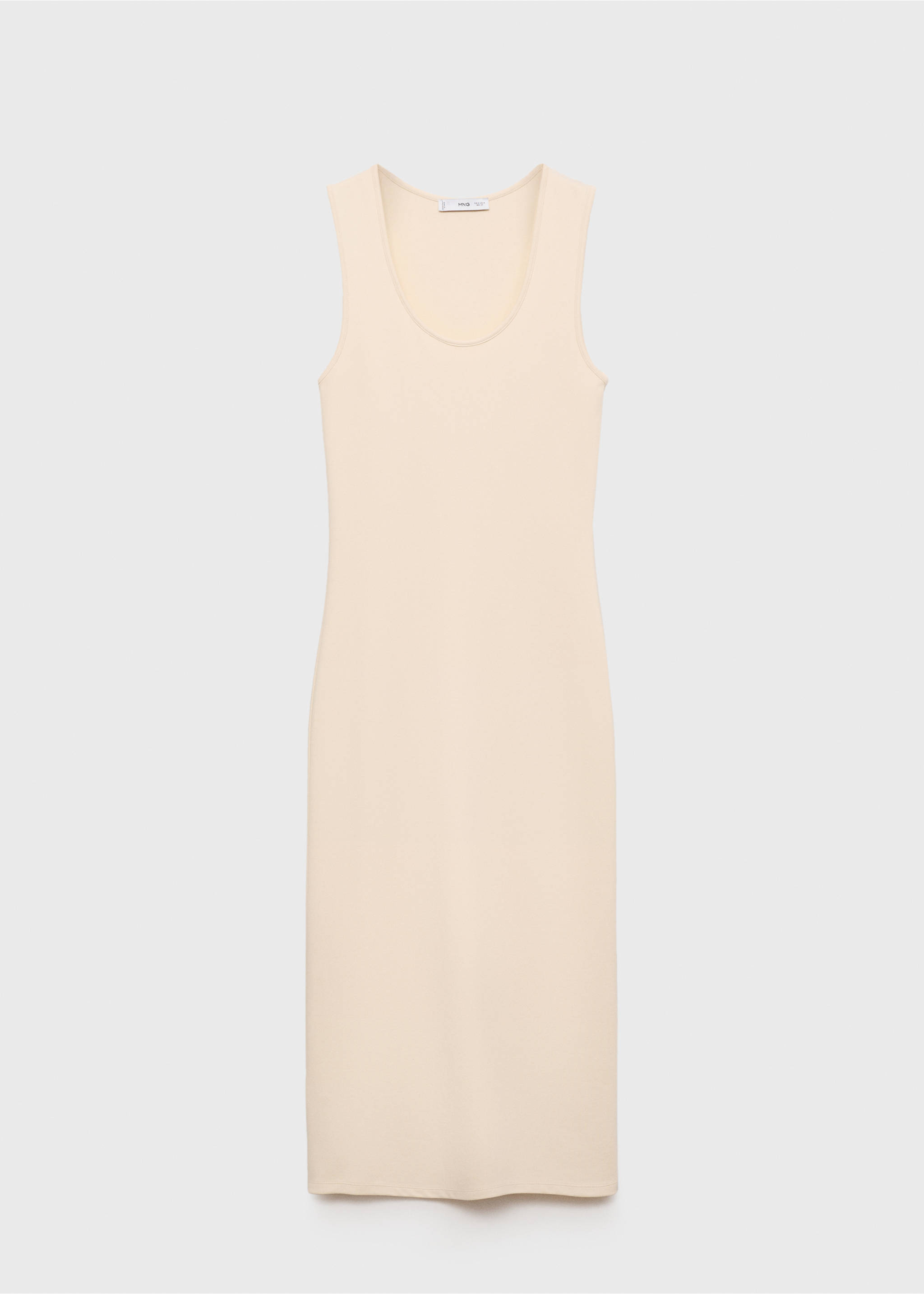 Fitted midi-dress - Article without model, Ecru. Ref: 17091199-00.