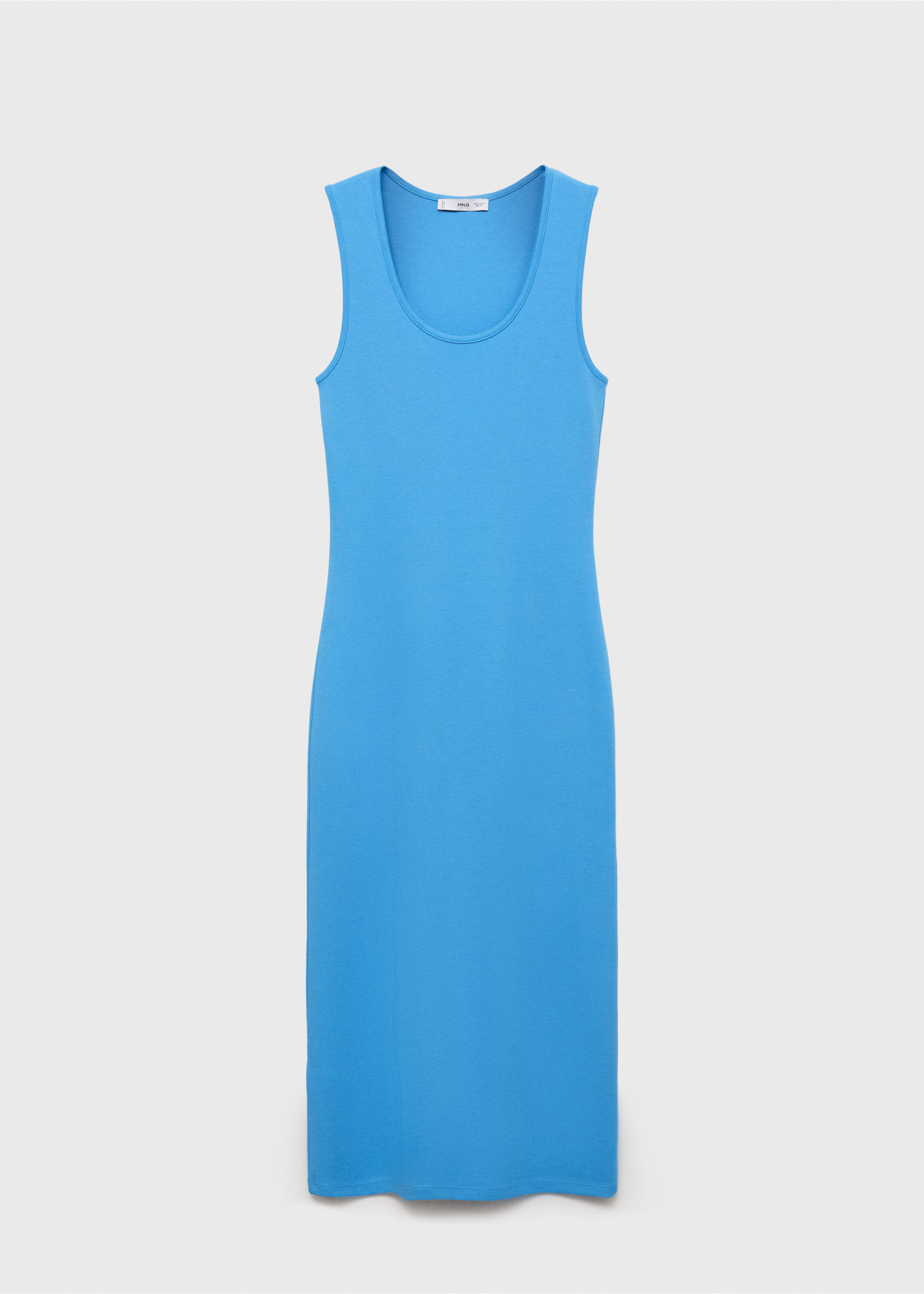 Fitted midi-dress - Article without model, Blue. Ref: 17091199-00.