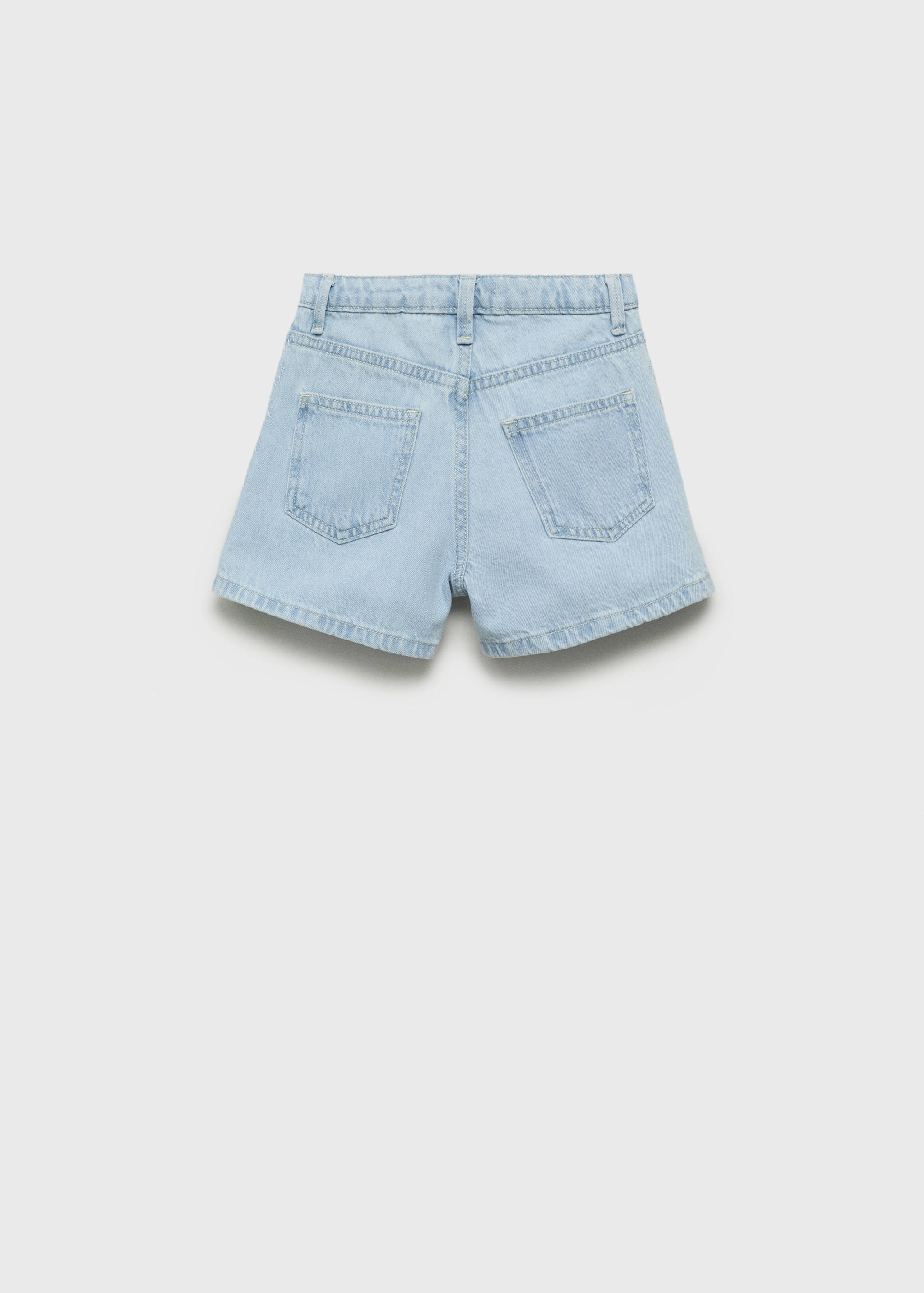 Bestickte Baumwoll-Bermudashorts - Rückseite des Artikels