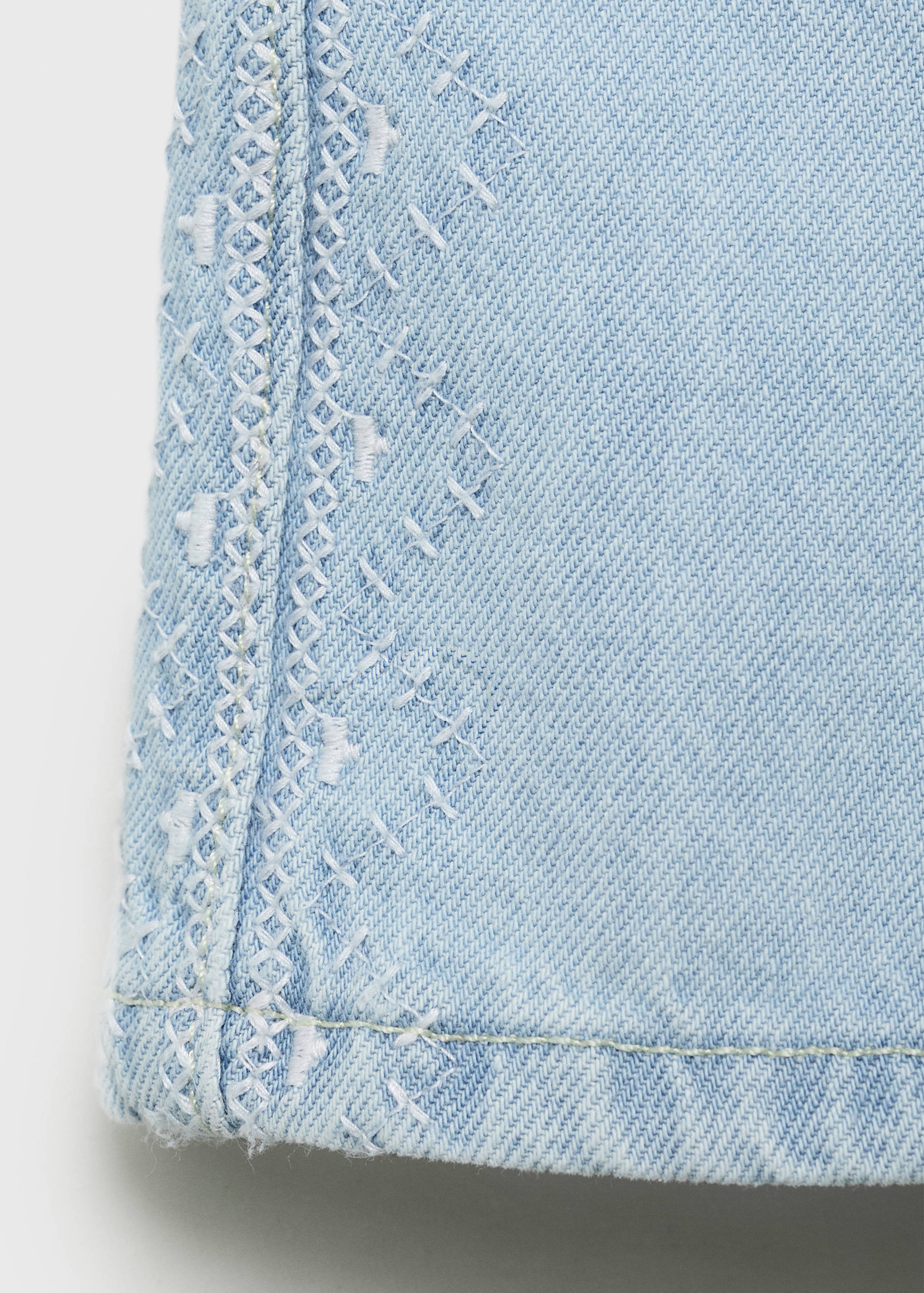 Bestickte Baumwoll-Bermudashorts - Detail des Artikels 0