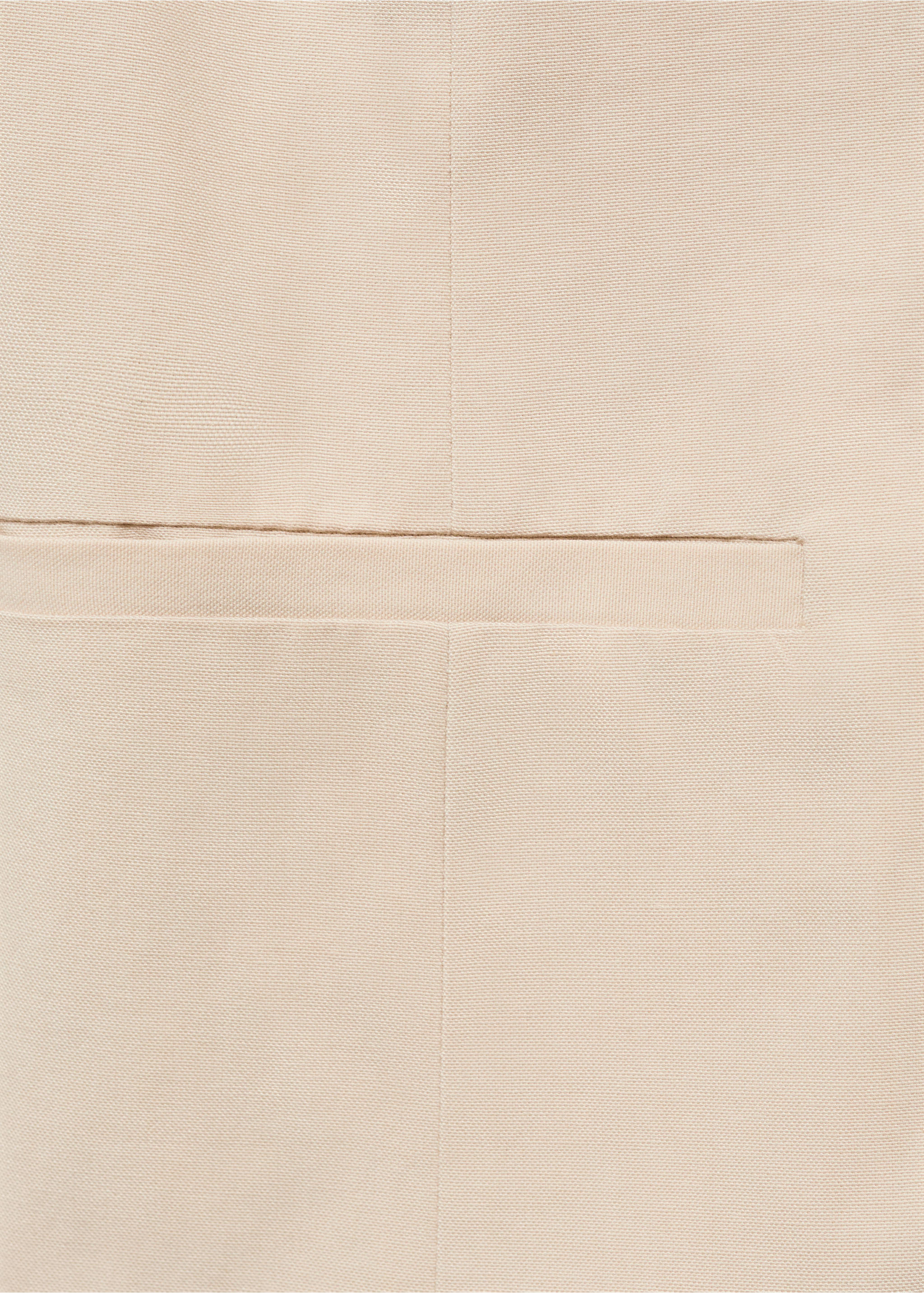 Suit vest with buttons - Details of the article 0, Beige. Ref: 17091205-00.