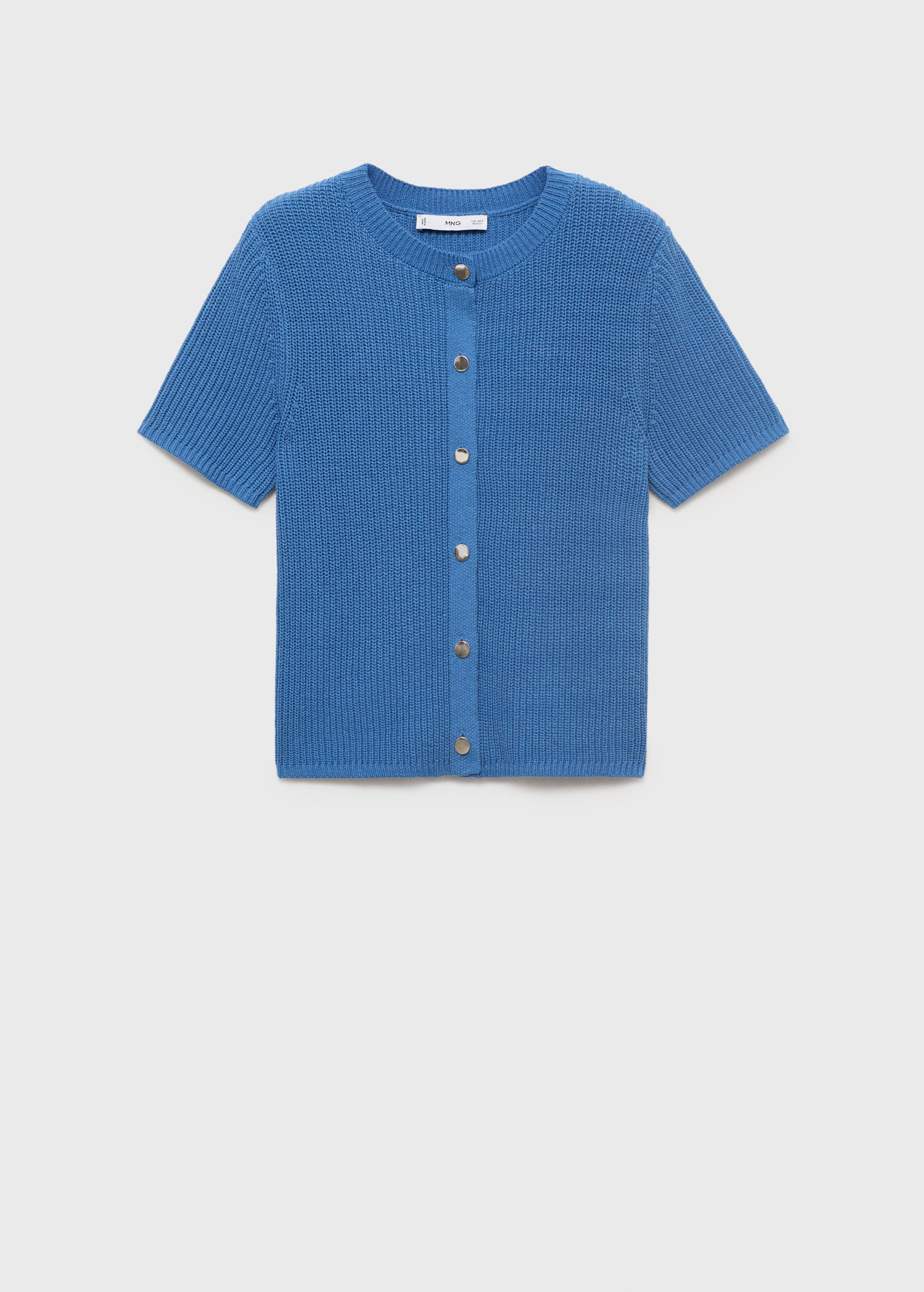 Short-sleeved knitted cardigan - Article sans modèle