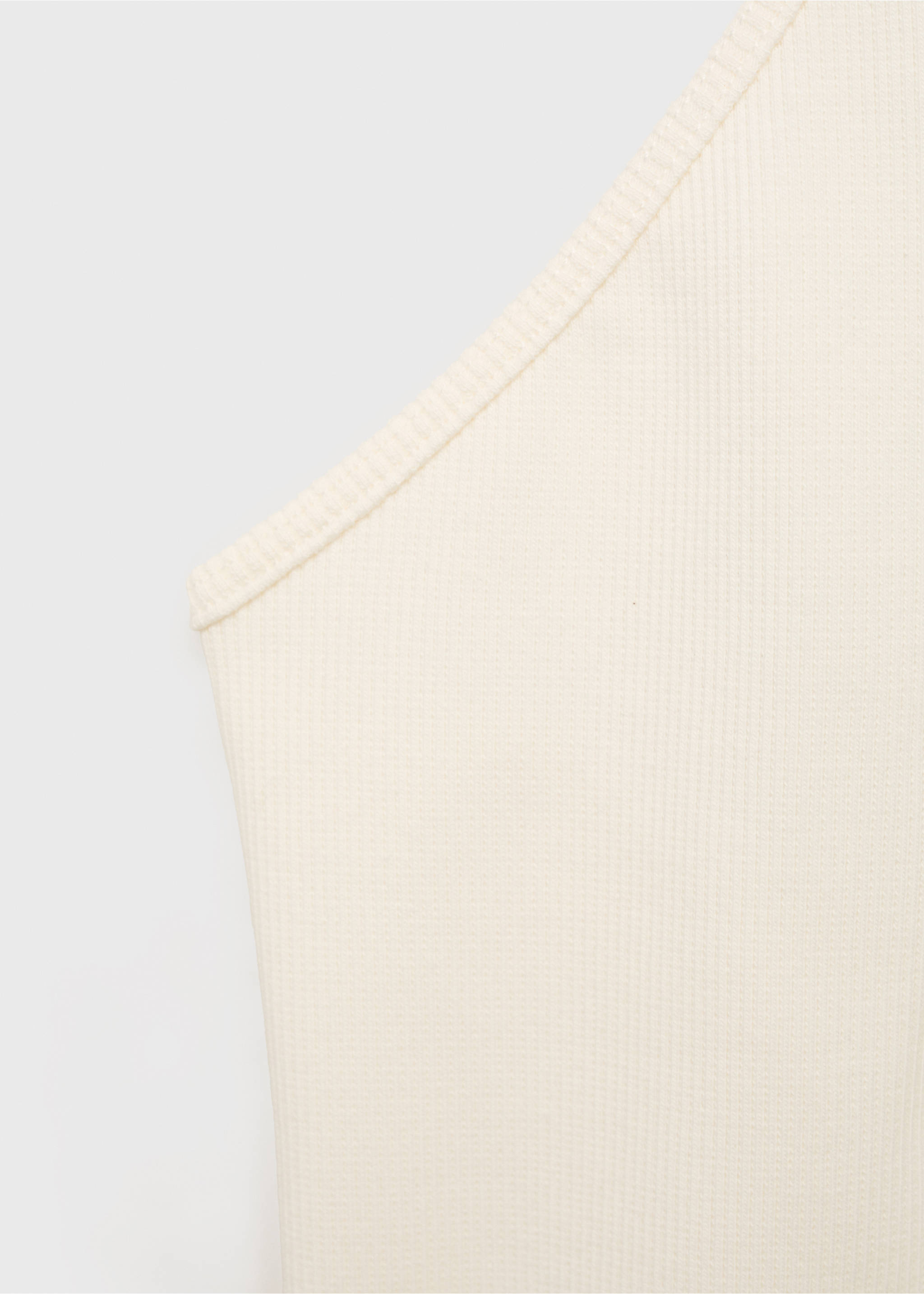 Knit halter top - Details of the article 0, Ecru. Ref: 17091211-00.