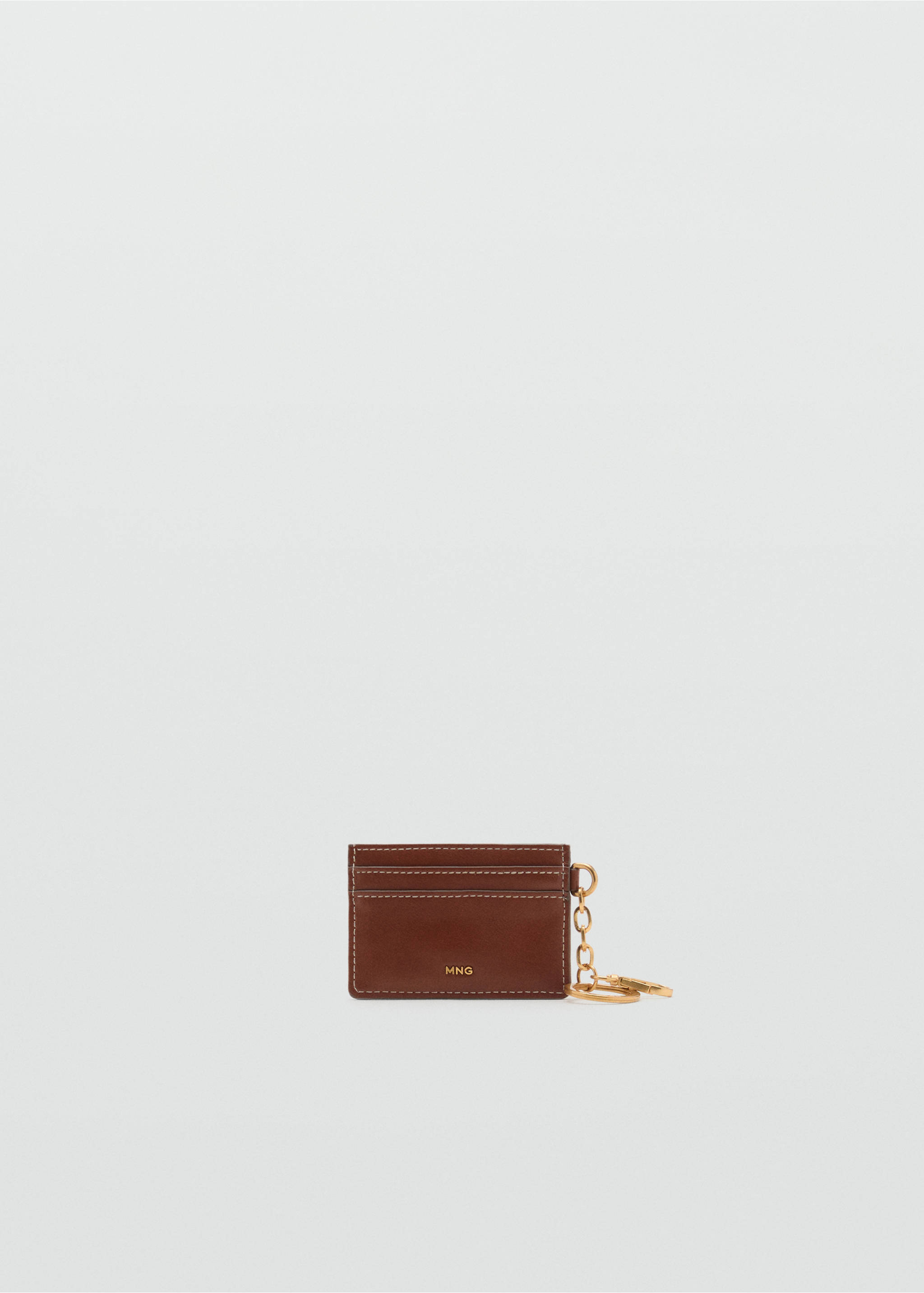 Studded faux-leather card holder - Article without model, Leather. Ref: 17091214-00.