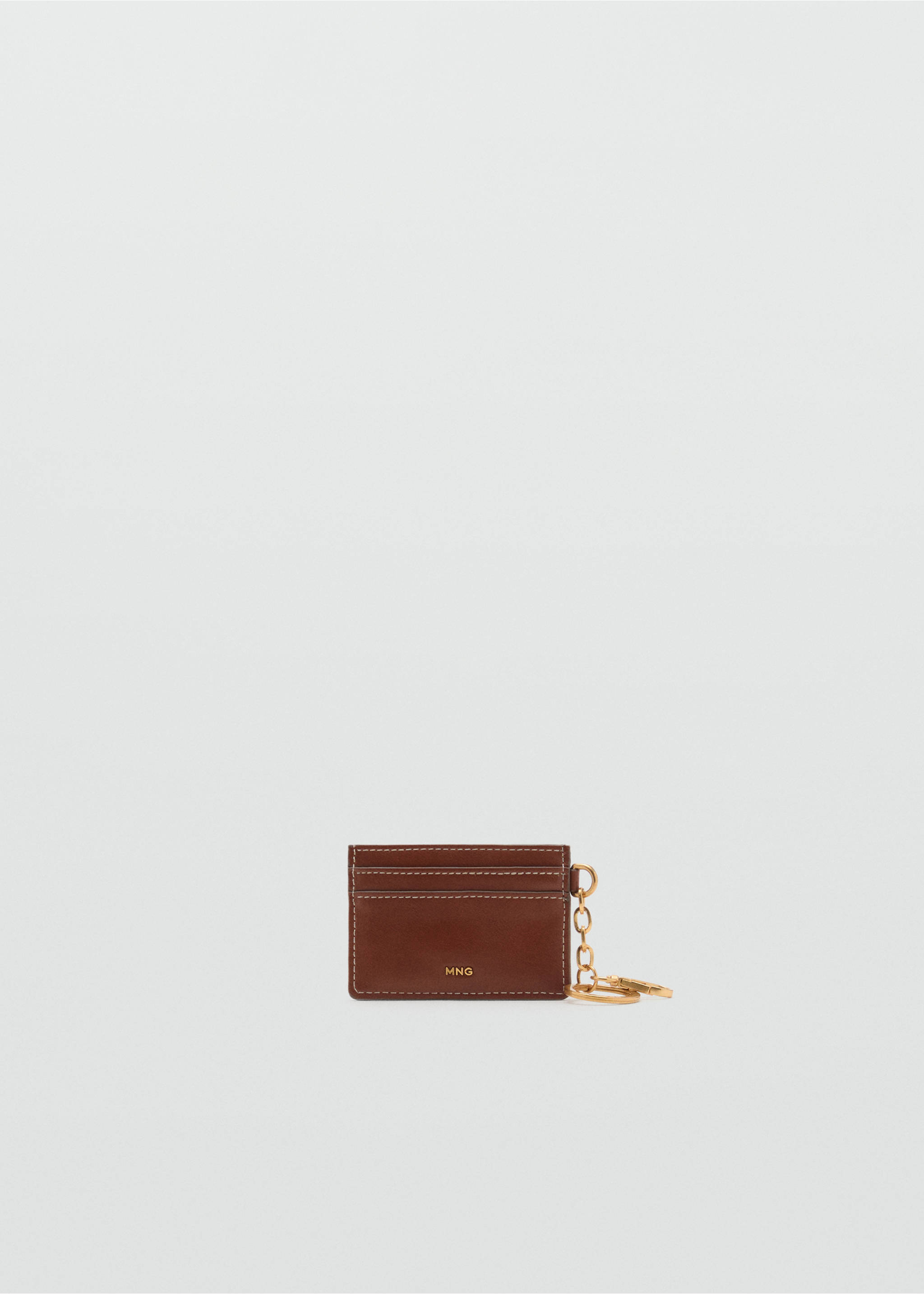 Studded faux-leather card holder - Article without model, Leather. Ref: 17091214-00.
