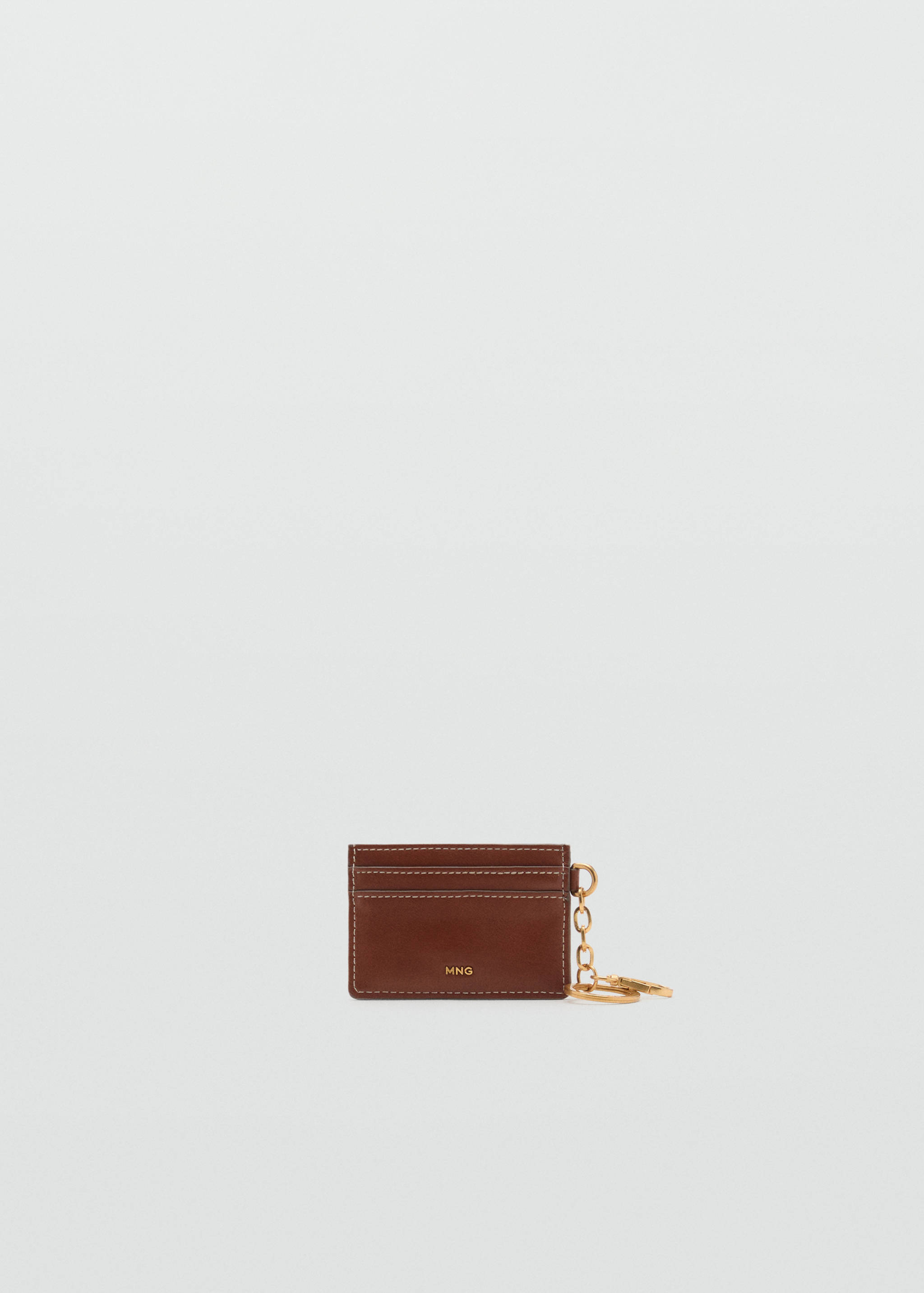 Studded faux-leather card holder - Article without model