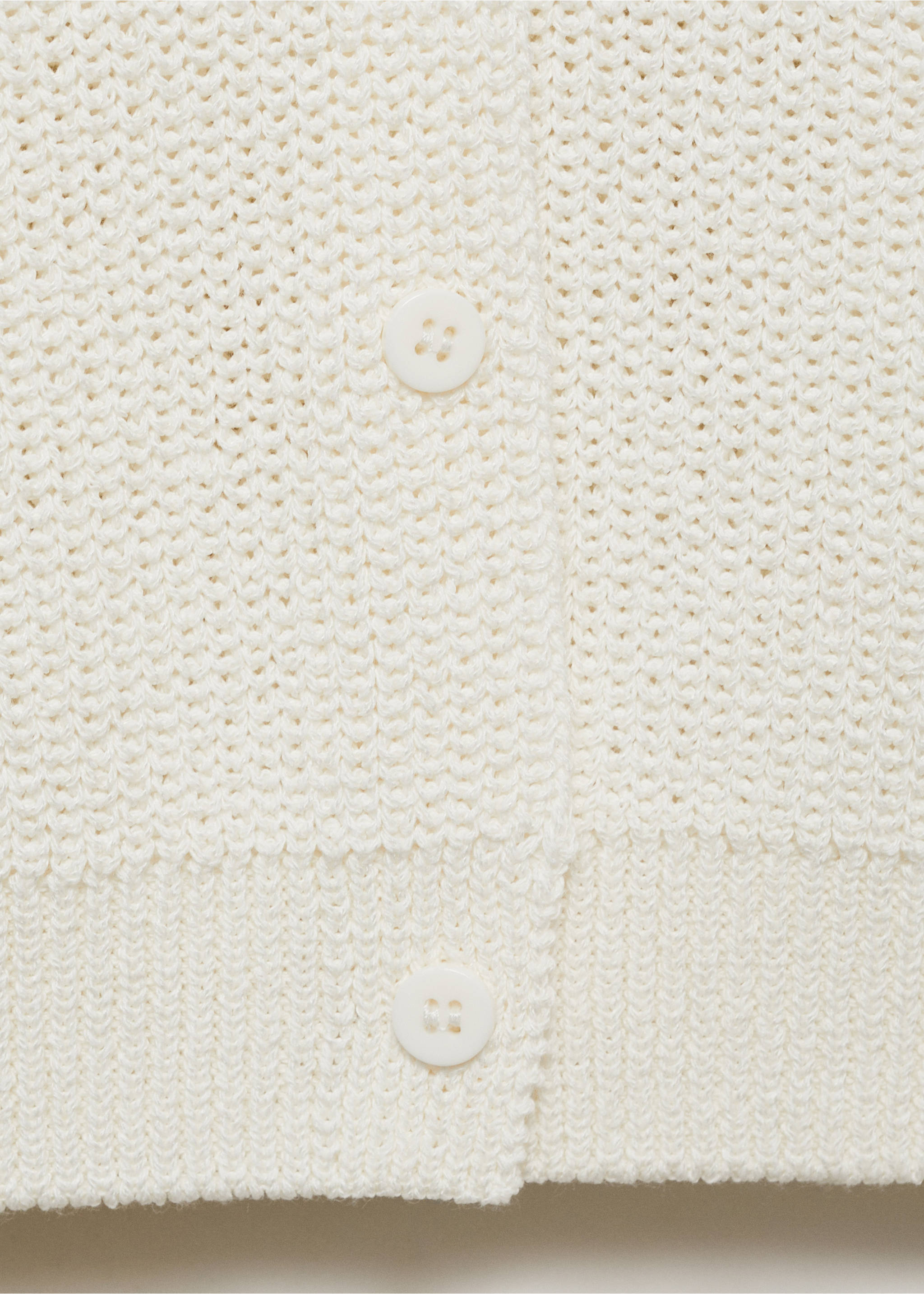 Ajour gilet - Detail van het artikel 0, Wit. Ref: 17091217-00.