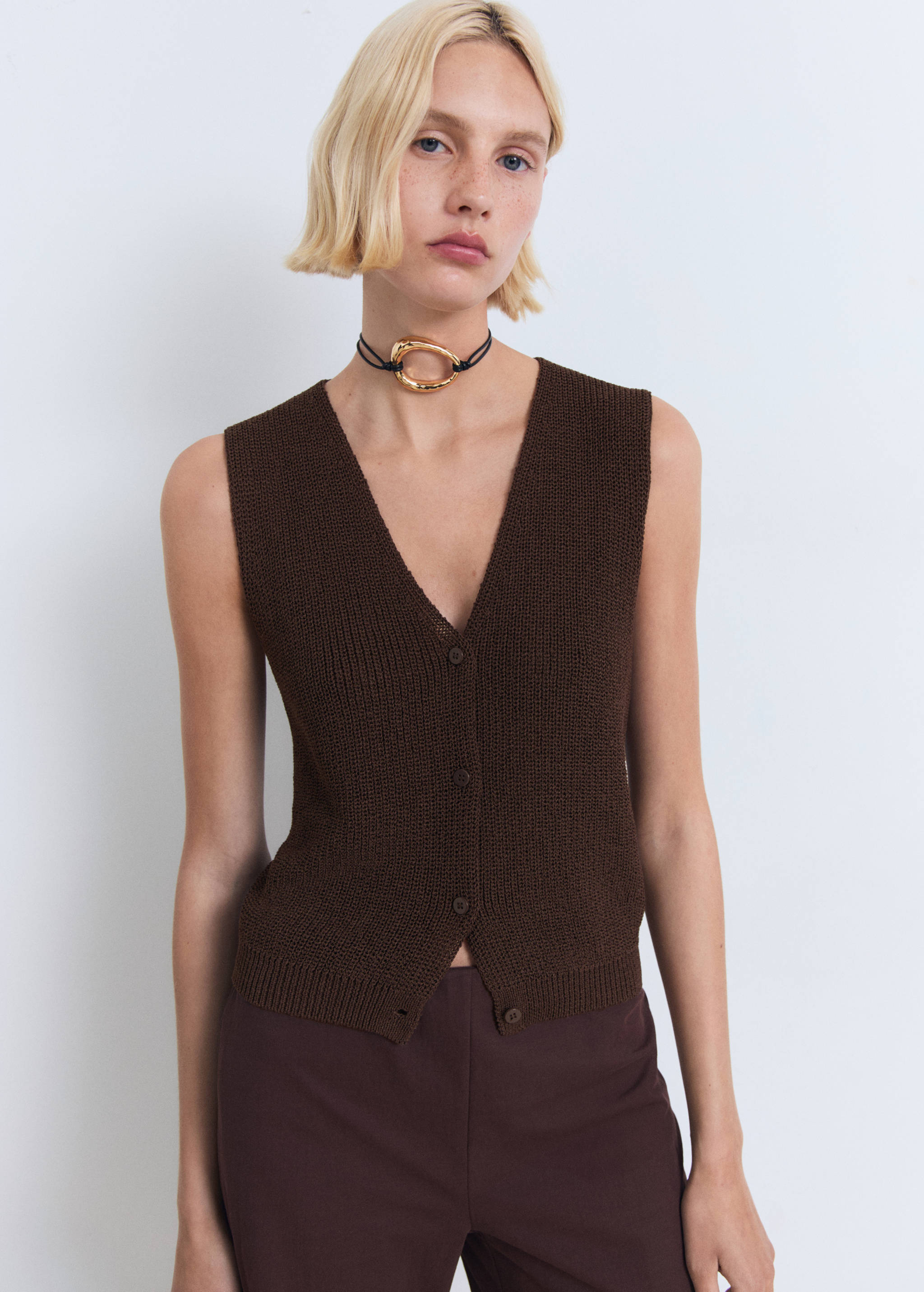 Gilet maille ajourée - Détail de l'article 3