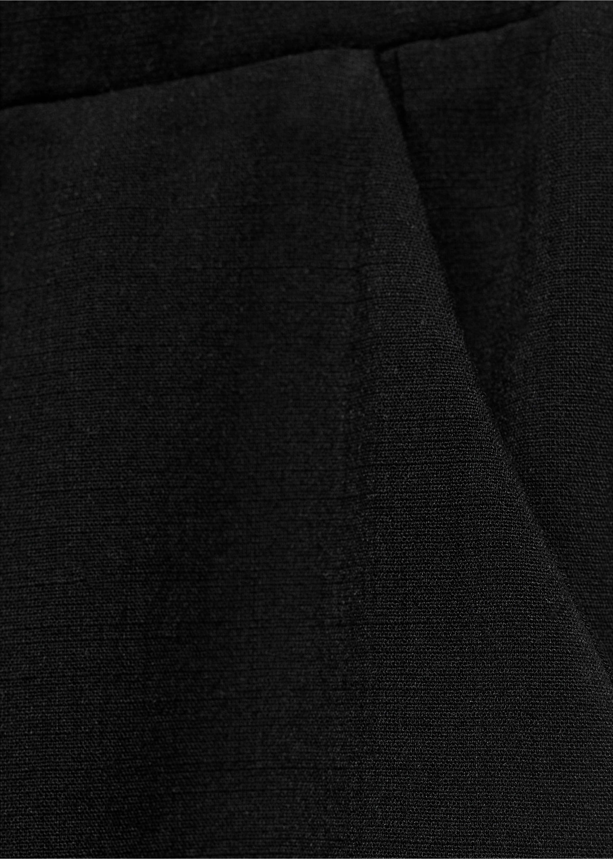 Drawstring straight trousers - Details of the article 0, Black. Ref: 17091218-00.