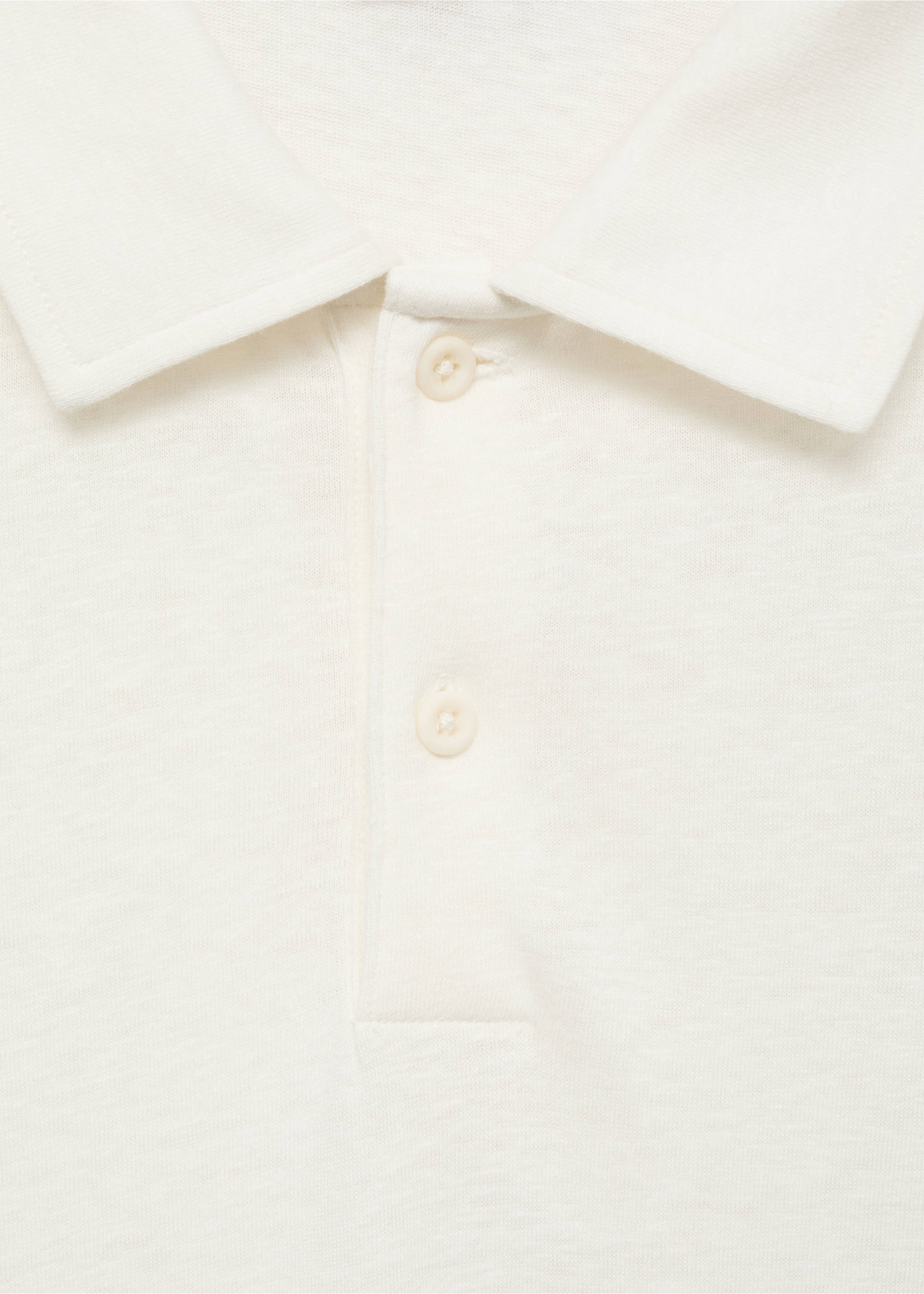 Polo lin slim-fit - Détail de l'article 8, Blanc. Ref: 17091226-00.