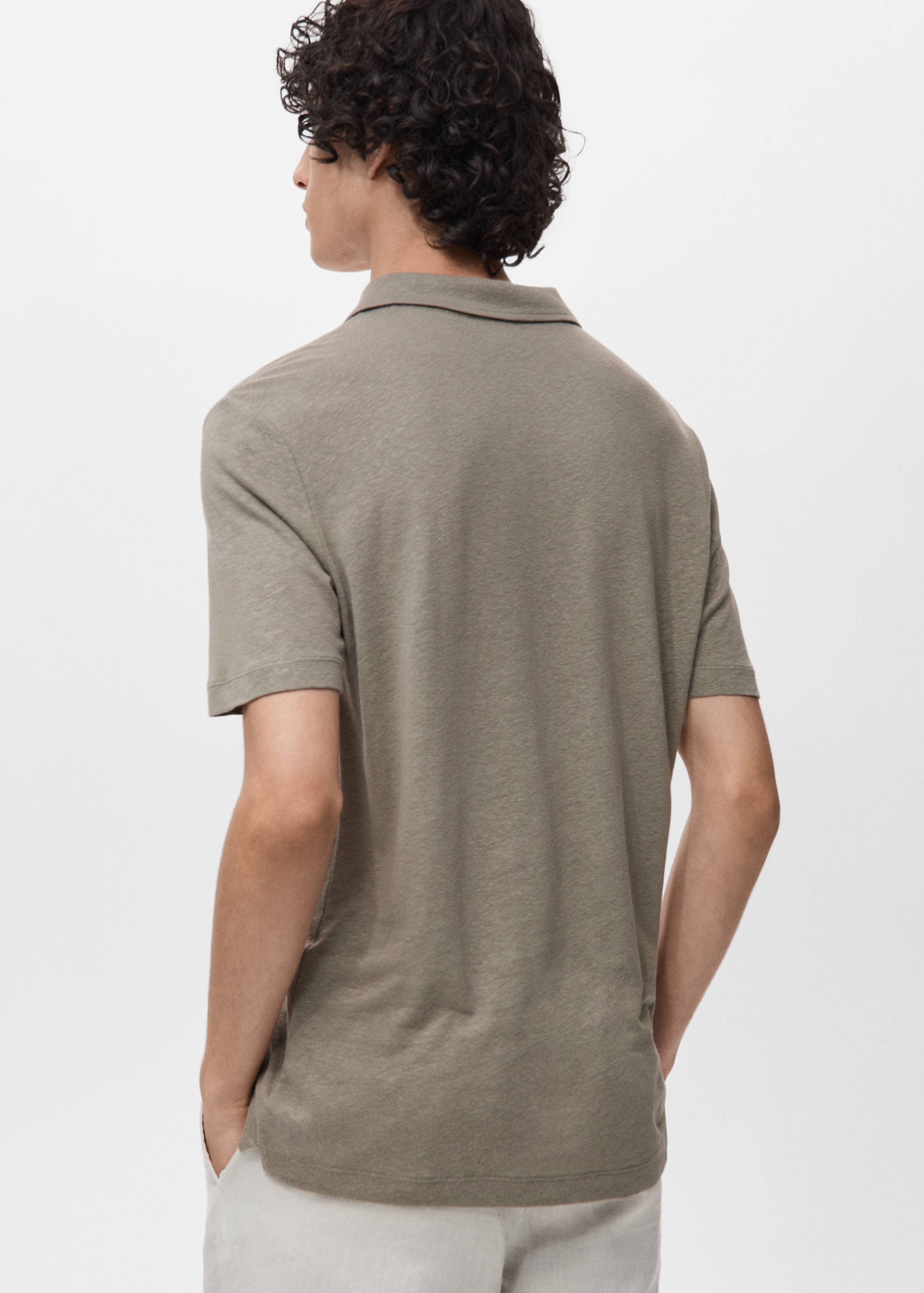 Polo lin slim-fit - Verso de l’article